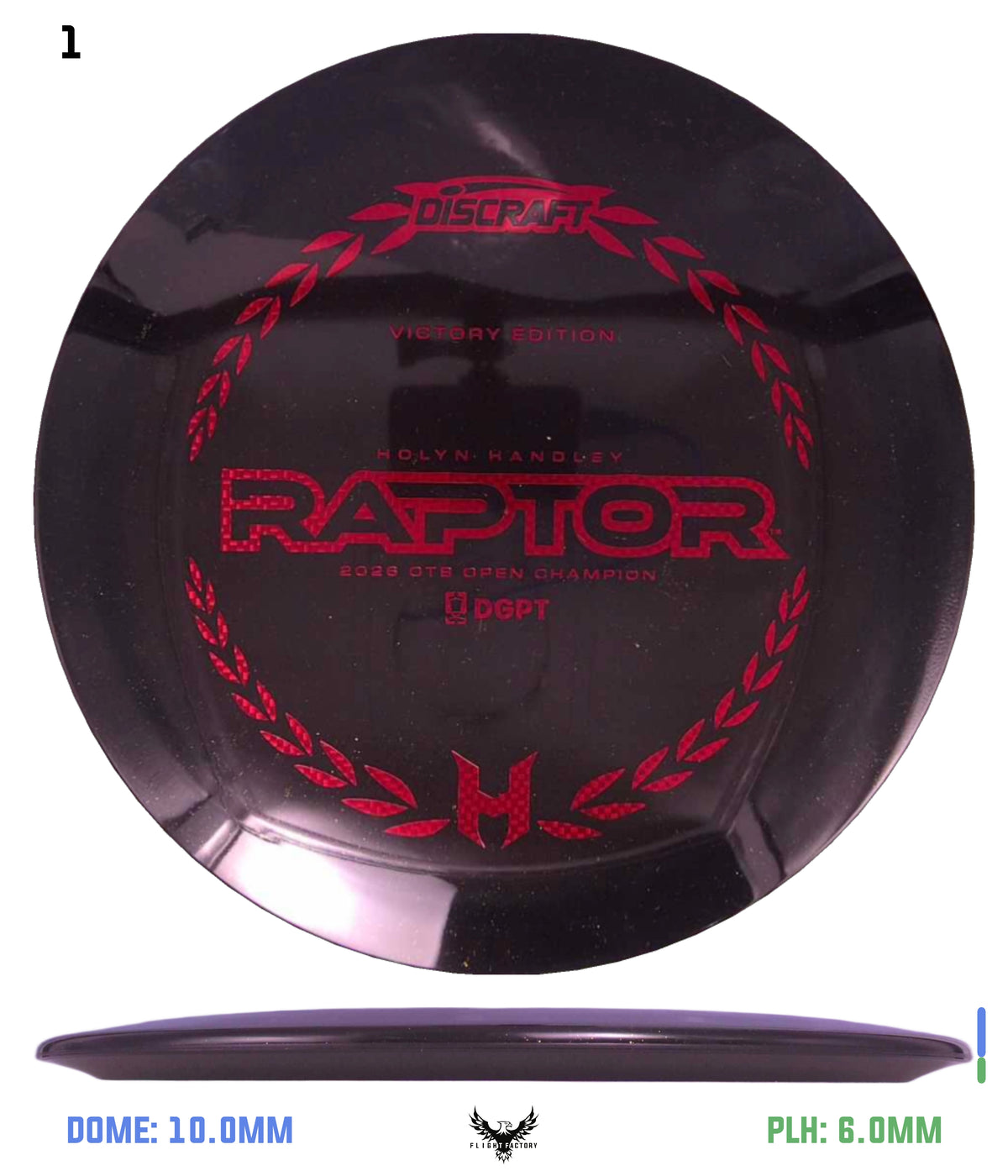 Discraft Midnight Sparkle Raptor - Holyn Handley Victory Edition
