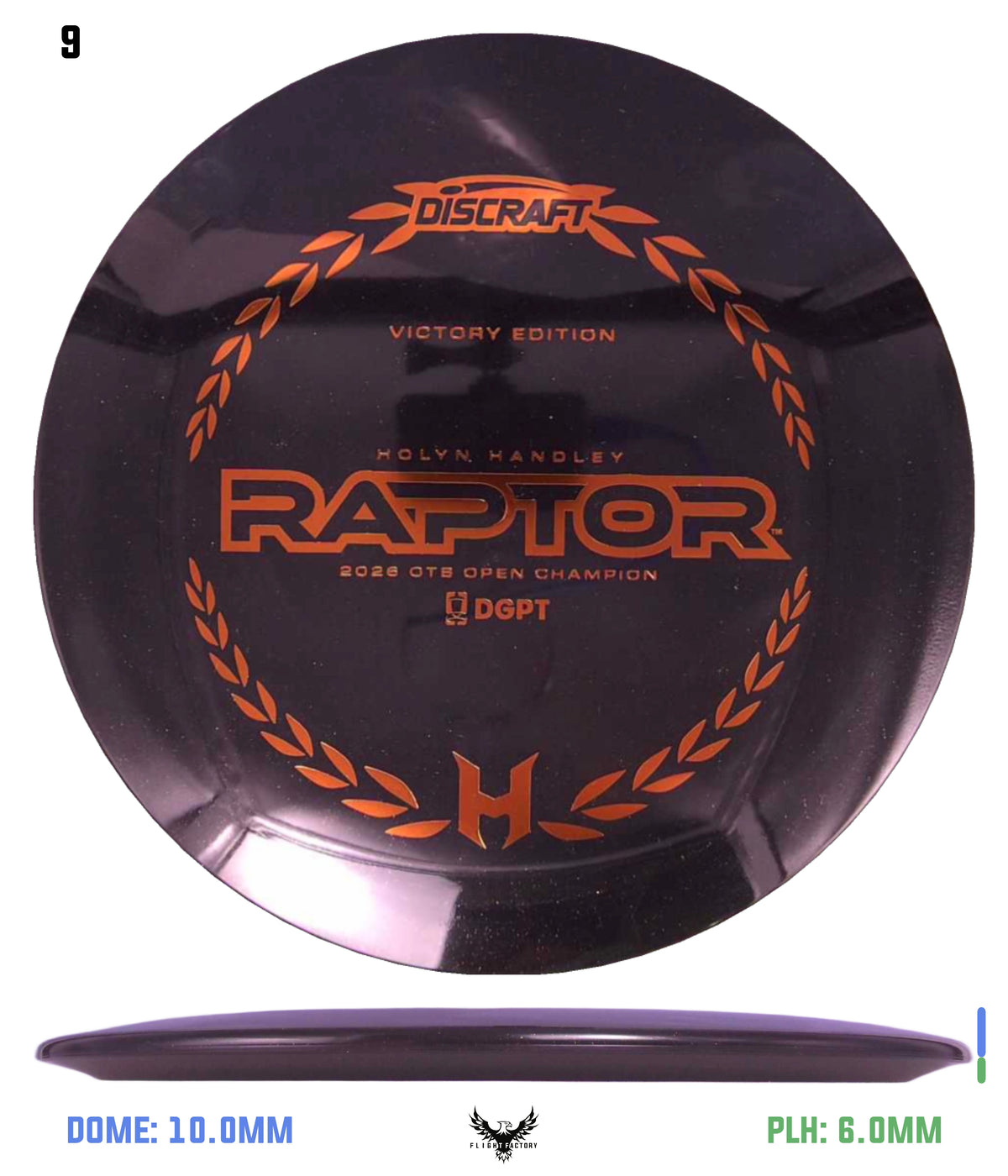 Discraft Midnight Sparkle Raptor - Holyn Handley Victory Edition