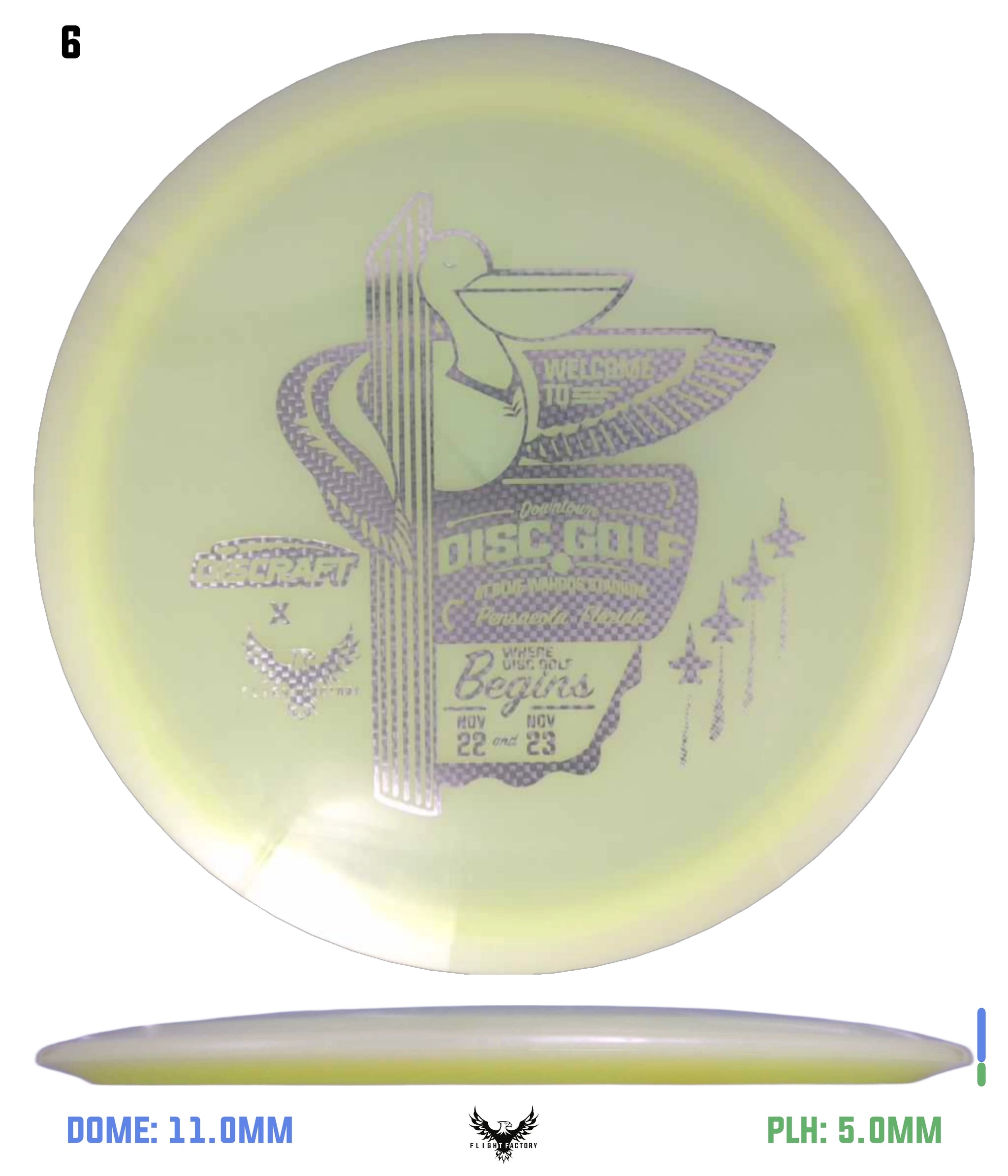 Discraft Z Swirl Raptor - 2025 Downtown Disc Golf Experience