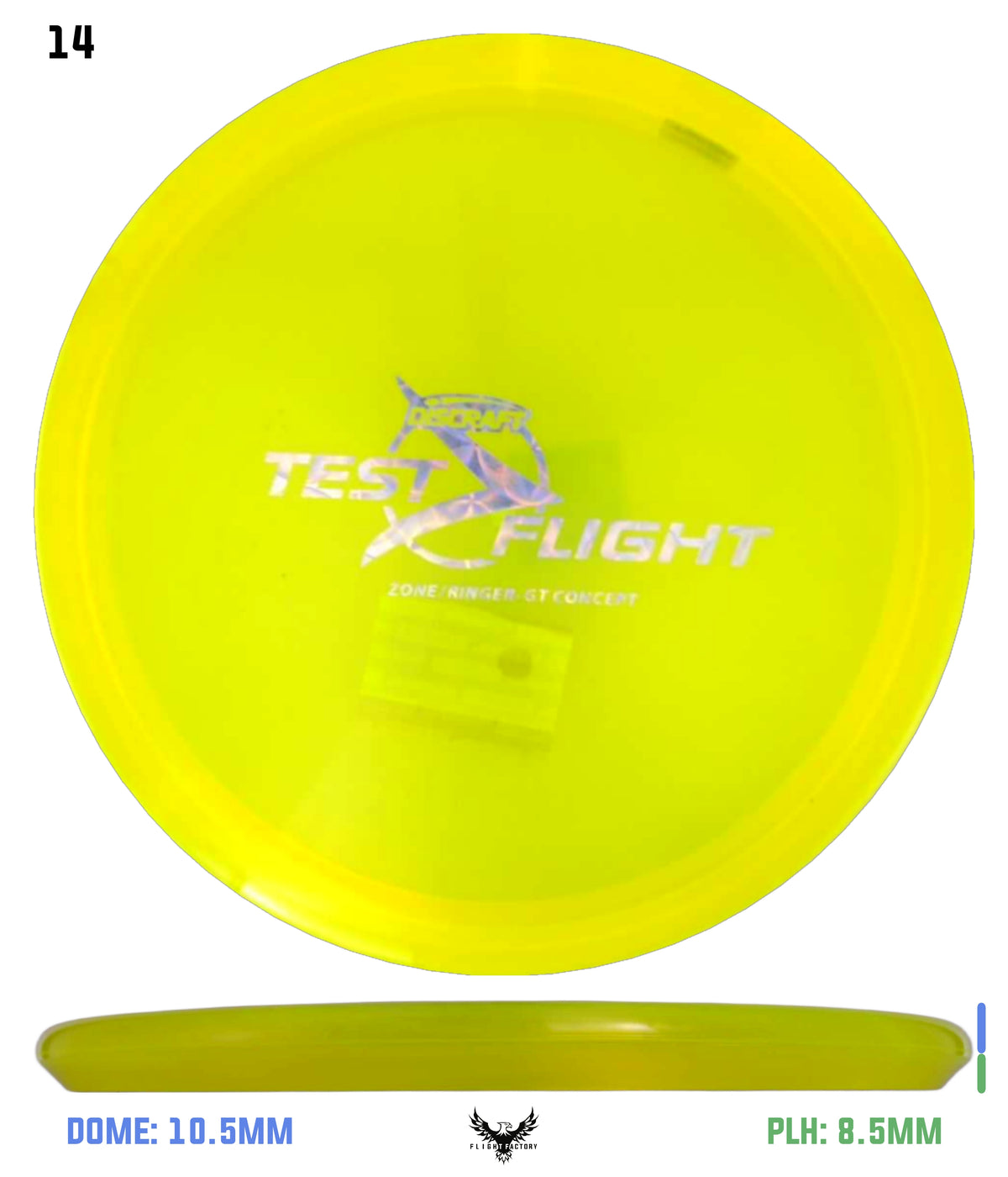 Discraft Z Zone GT (Ringer Top)  - Test Flight