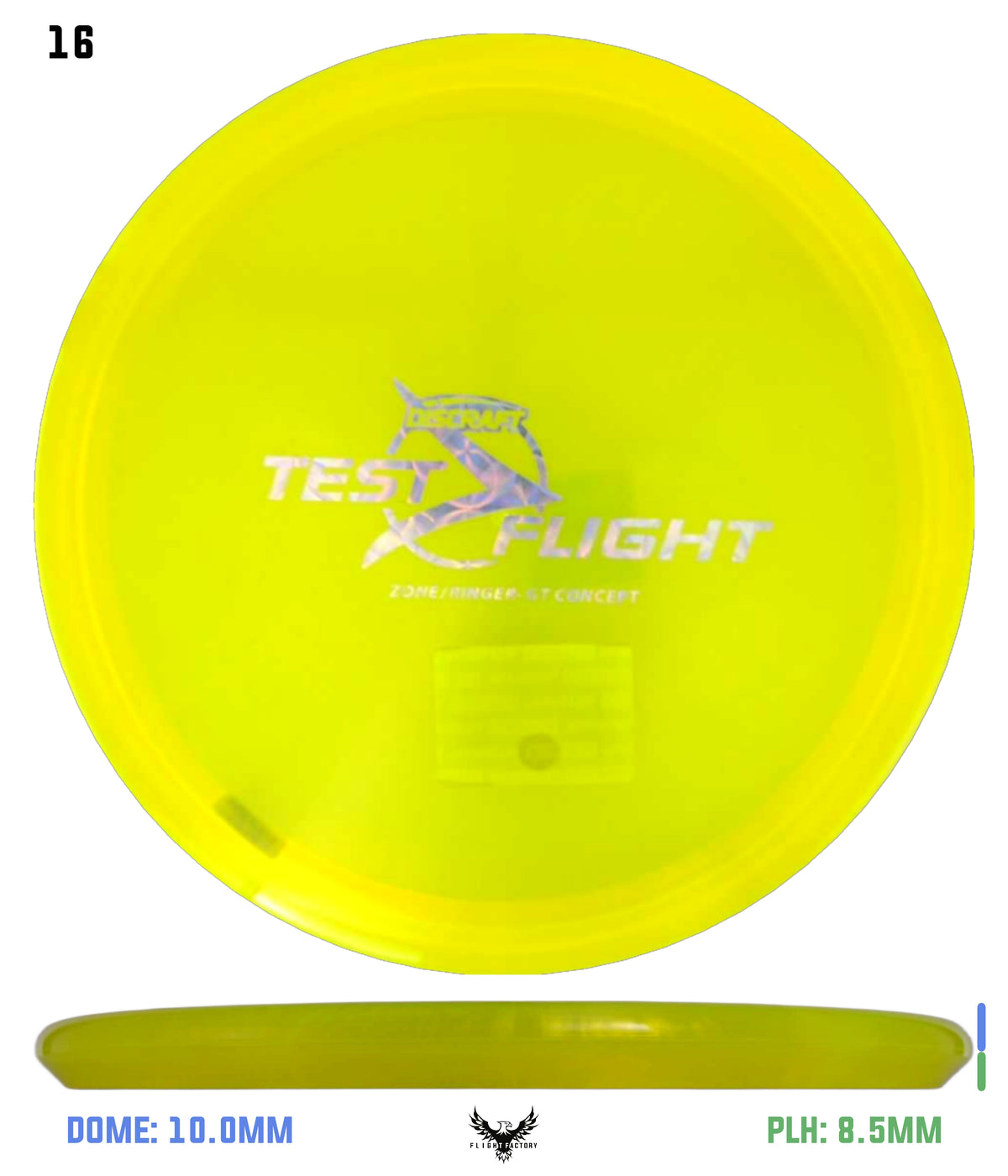 Discraft Z Zone GT (Ringer Top)  - Test Flight