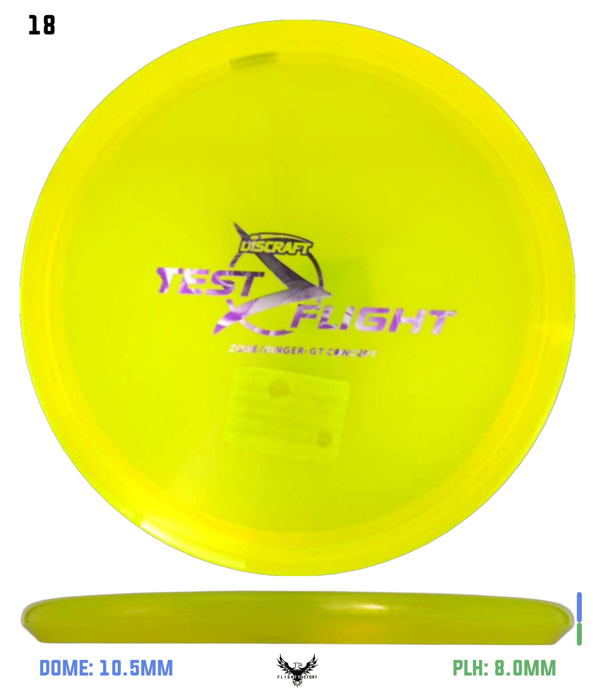 Discraft Z Zone GT (Ringer Top)  - Test Flight
