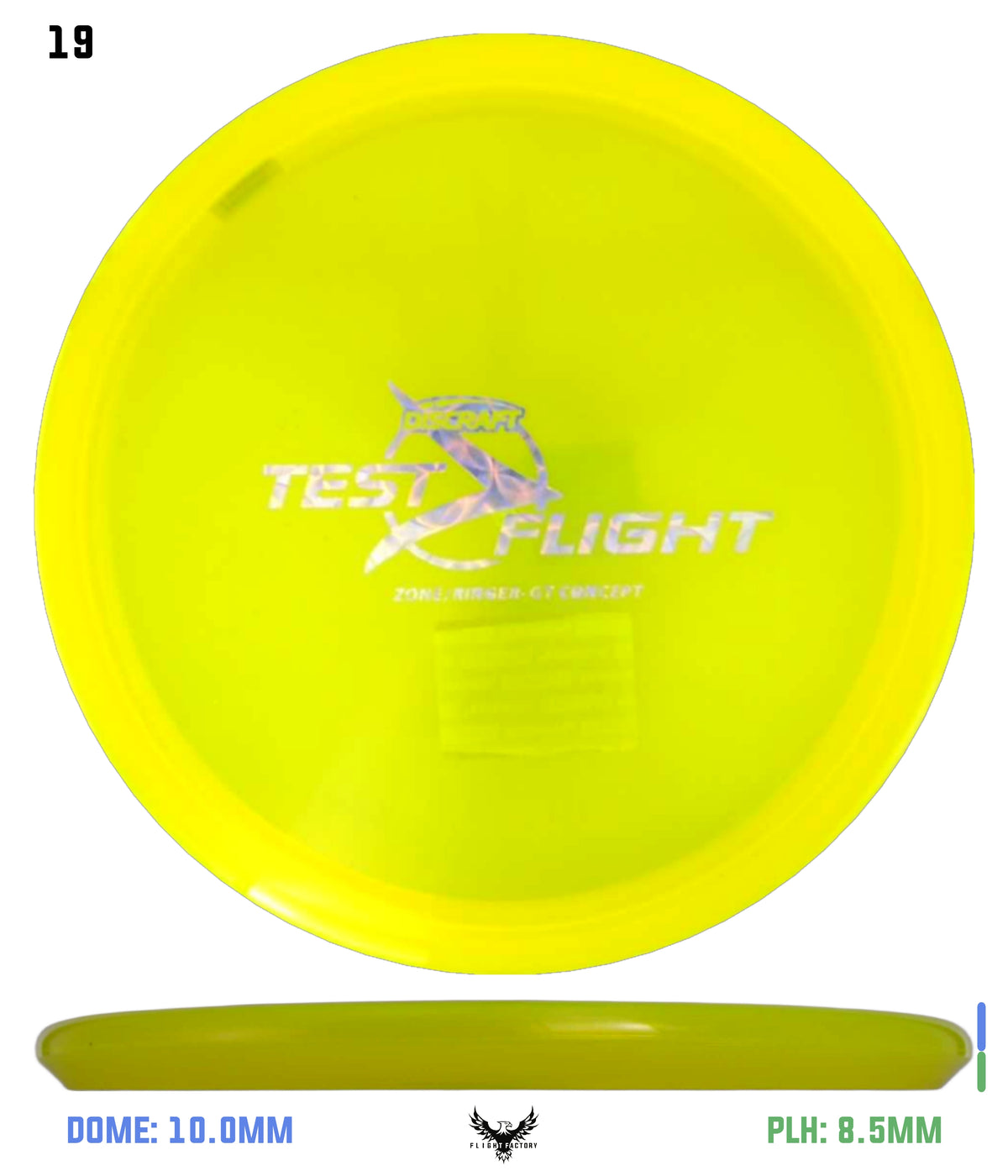Discraft Z Zone GT (Ringer Top)  - Test Flight