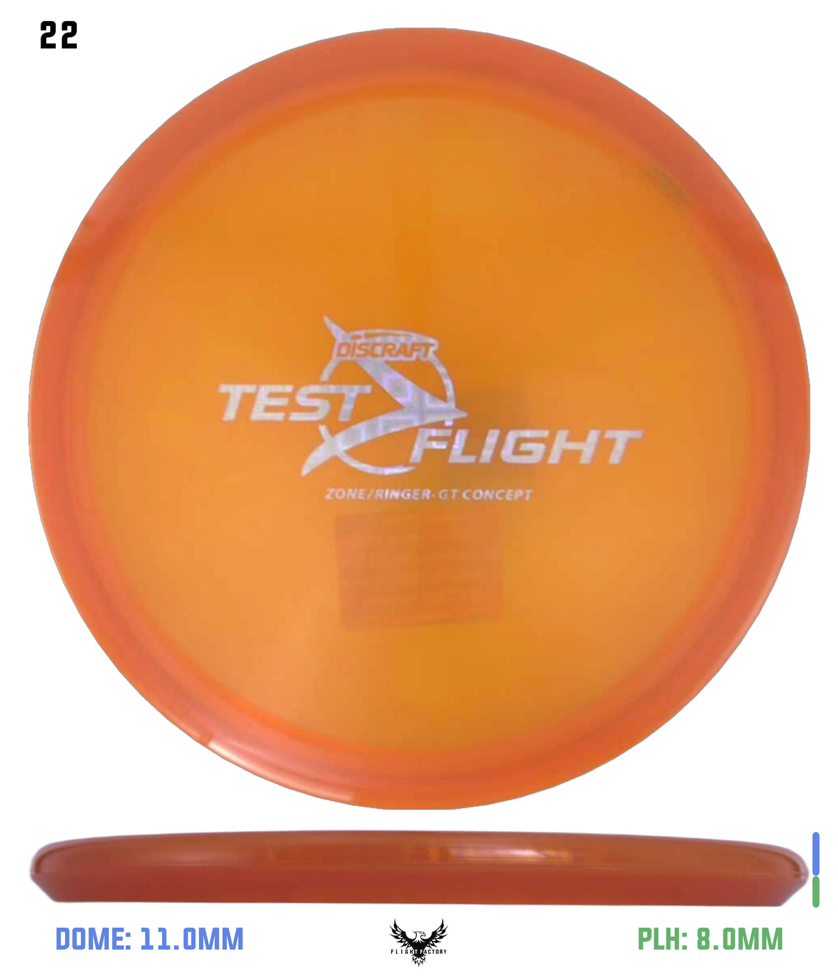 Discraft Z Zone GT (Ringer Top)  - Test Flight