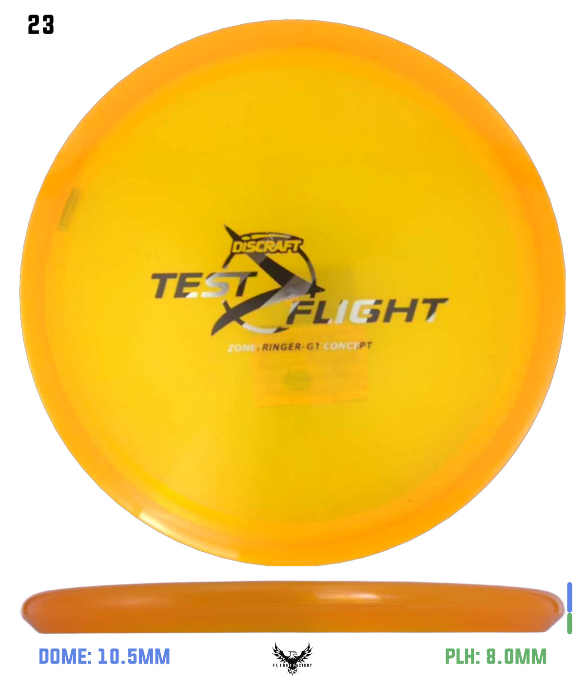 Discraft Z Zone GT (Ringer Top)  - Test Flight