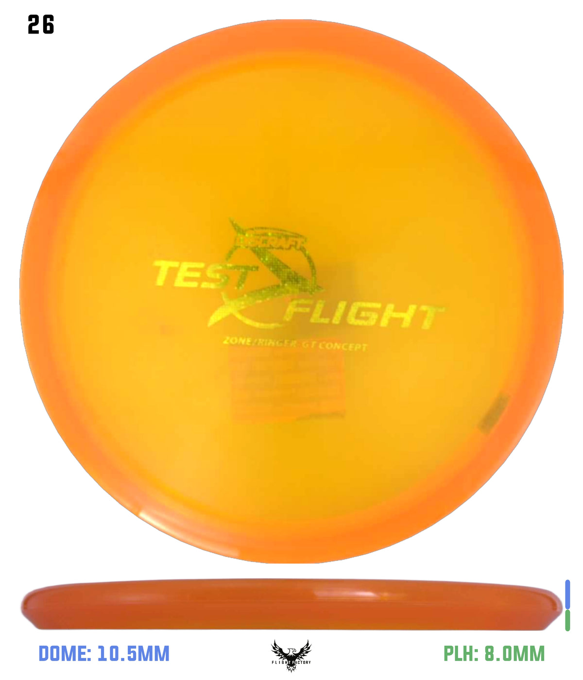 Discraft Z Zone GT (Ringer Top)  - Test Flight