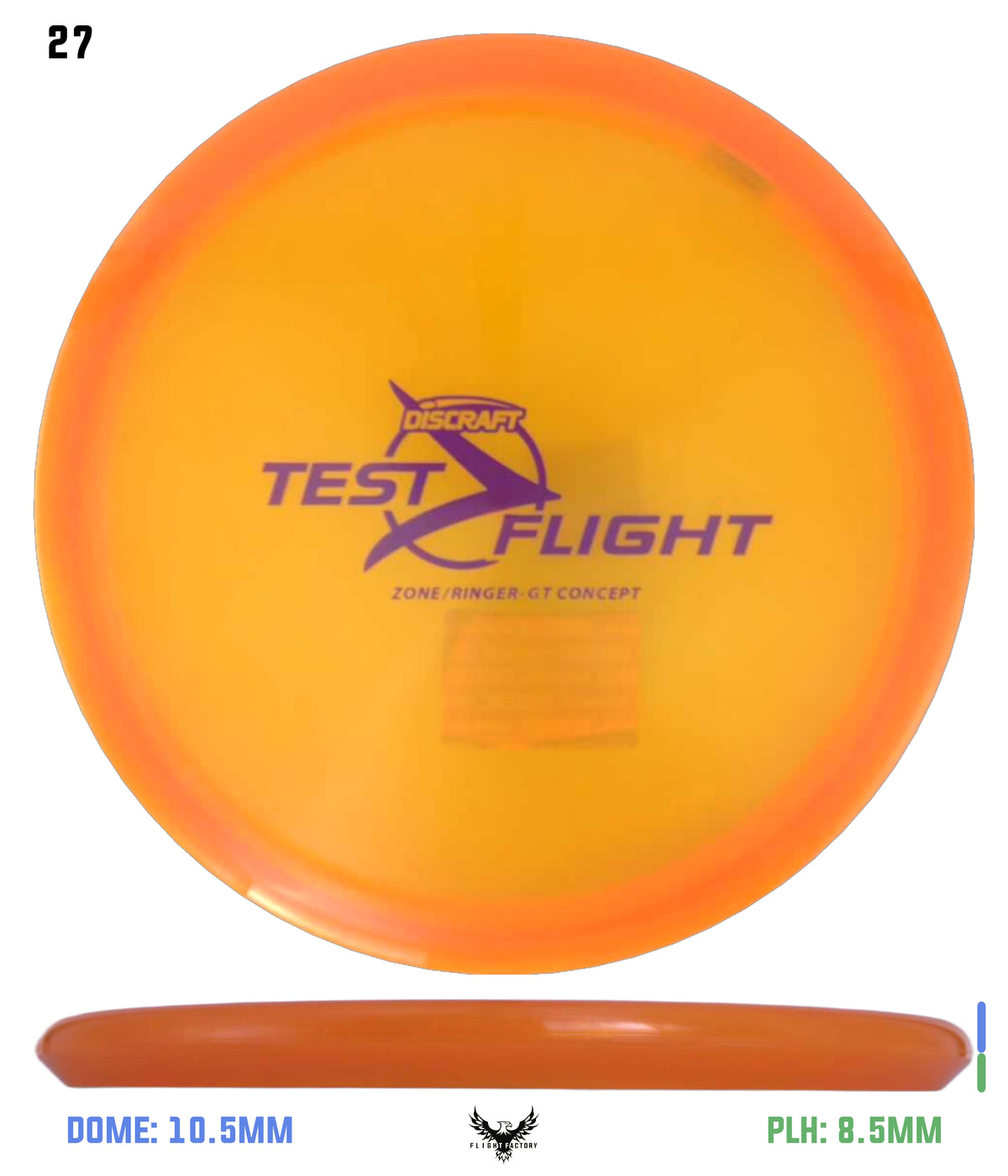 Discraft Z Zone GT (Ringer Top)  - Test Flight