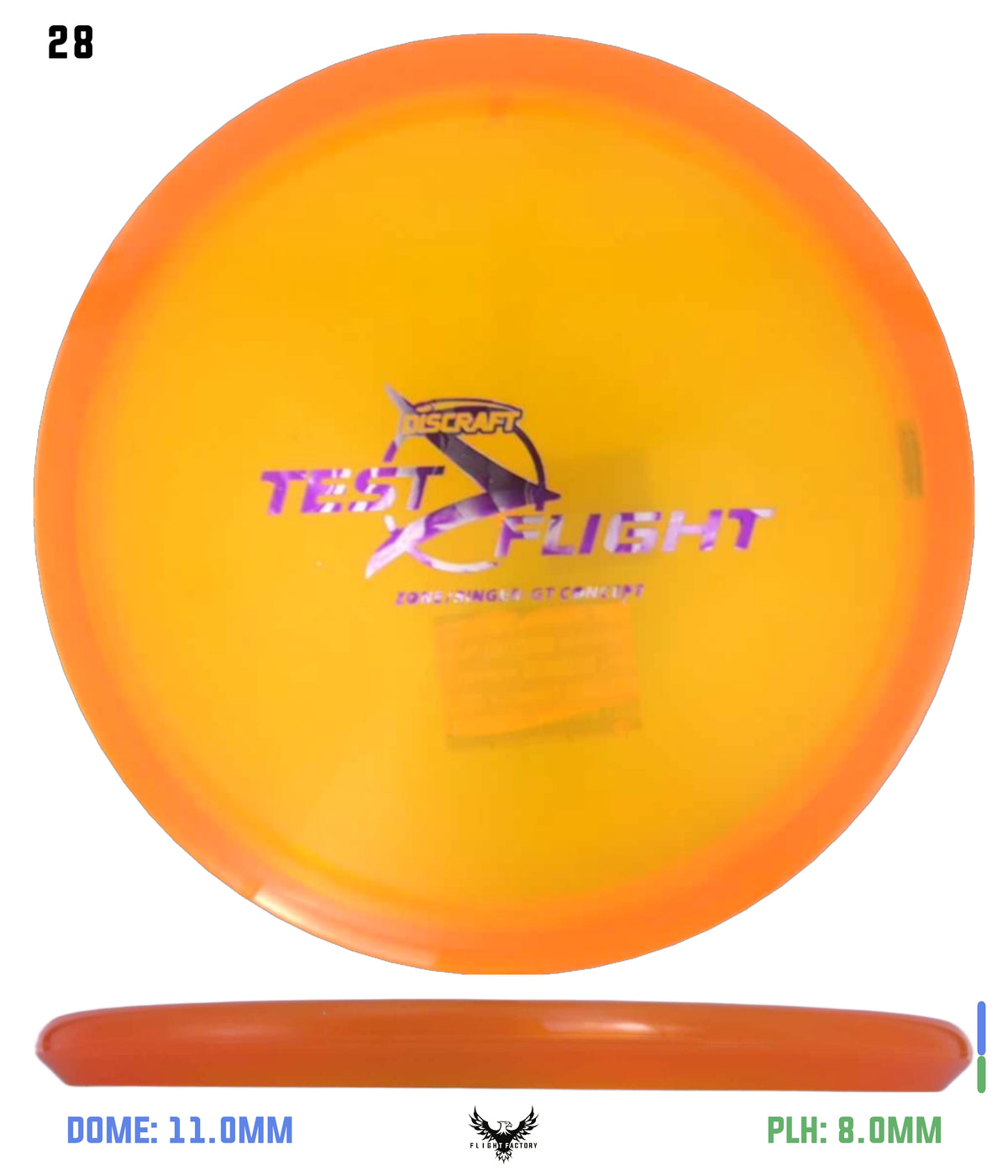 Discraft Z Zone GT (Ringer Top)  - Test Flight