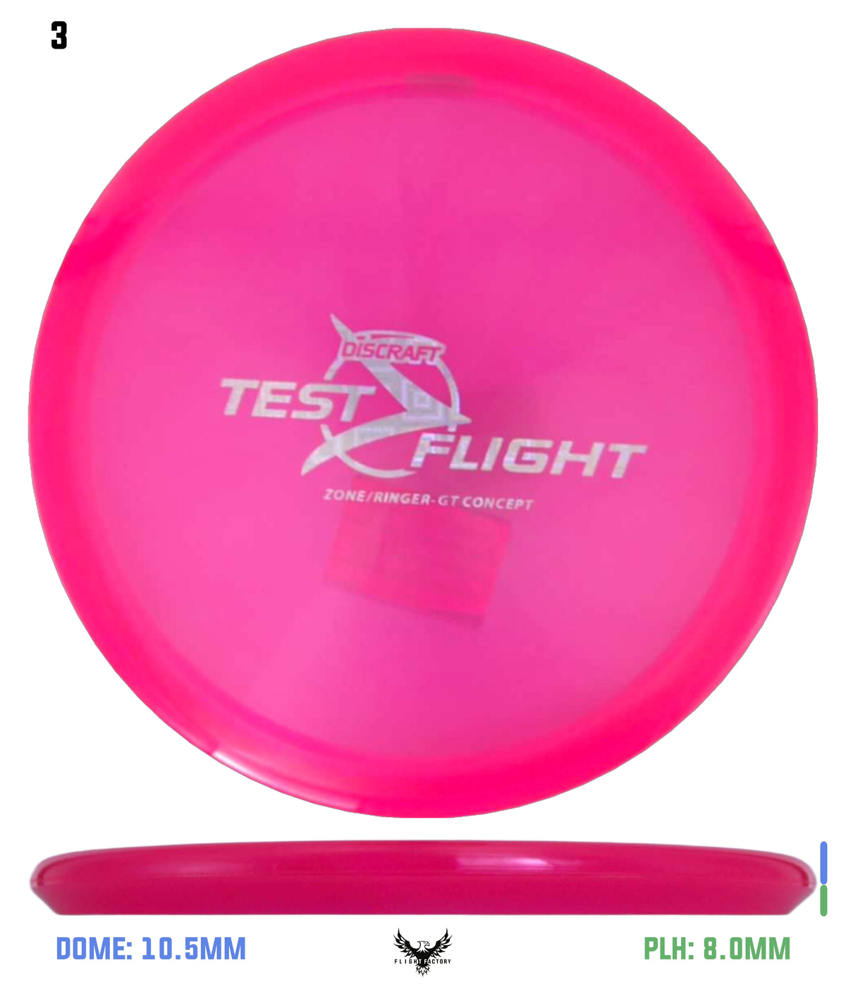 Discraft Z Zone GT (Ringer Top)  - Test Flight