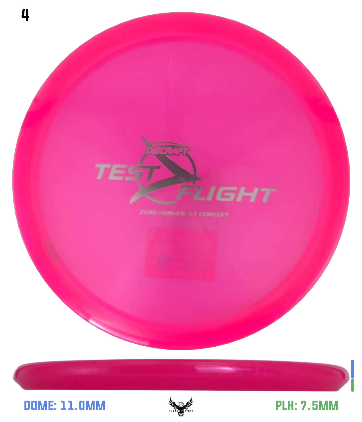 Discraft Z Zone GT (Ringer Top)  - Test Flight