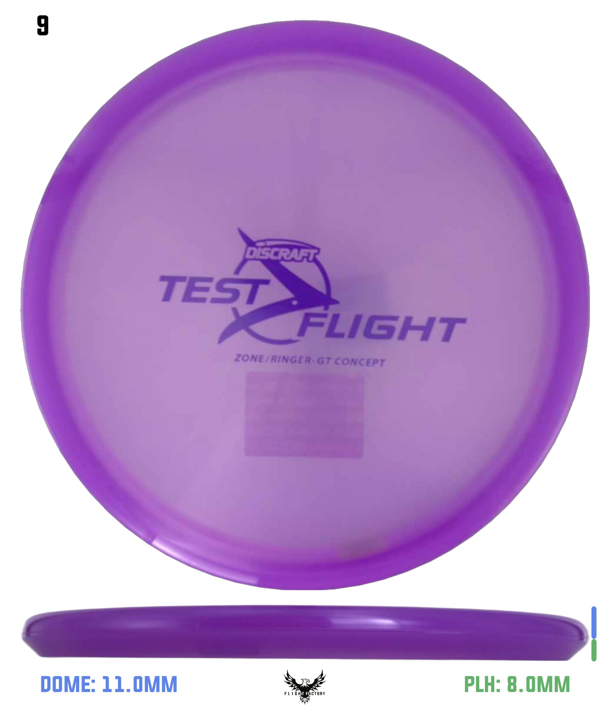 Discraft Z Zone GT (Ringer Top)  - Test Flight