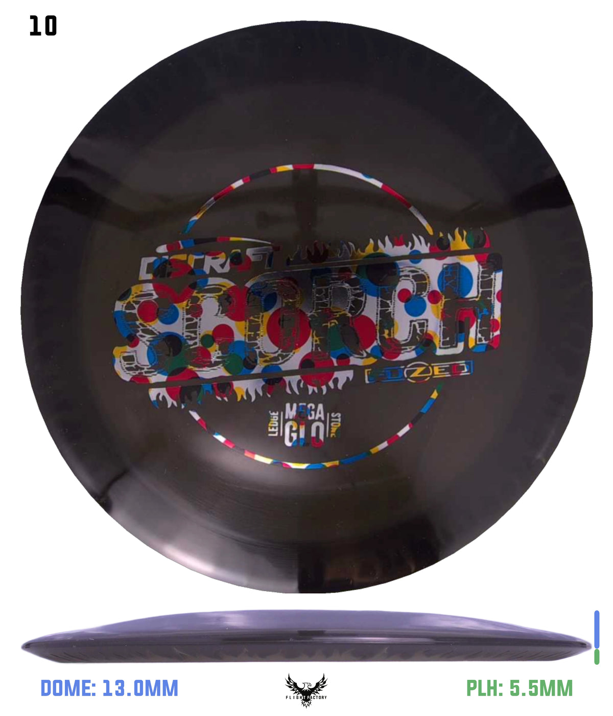 Discraft Charity Edition Mega Glo FuZed Scorch - Ledgestone 2025 Finale