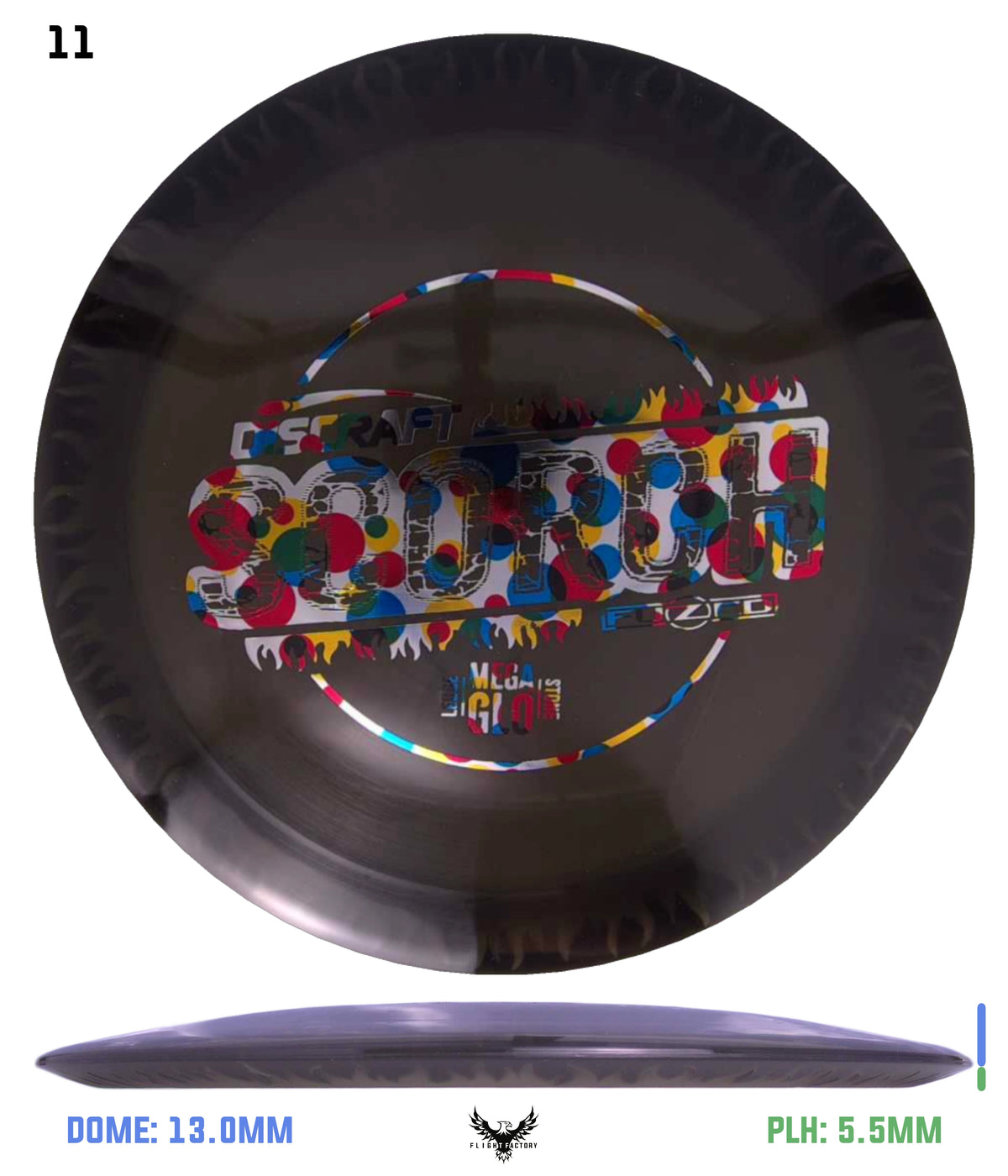 Discraft Charity Edition Mega Glo FuZed Scorch - Ledgestone 2025 Finale