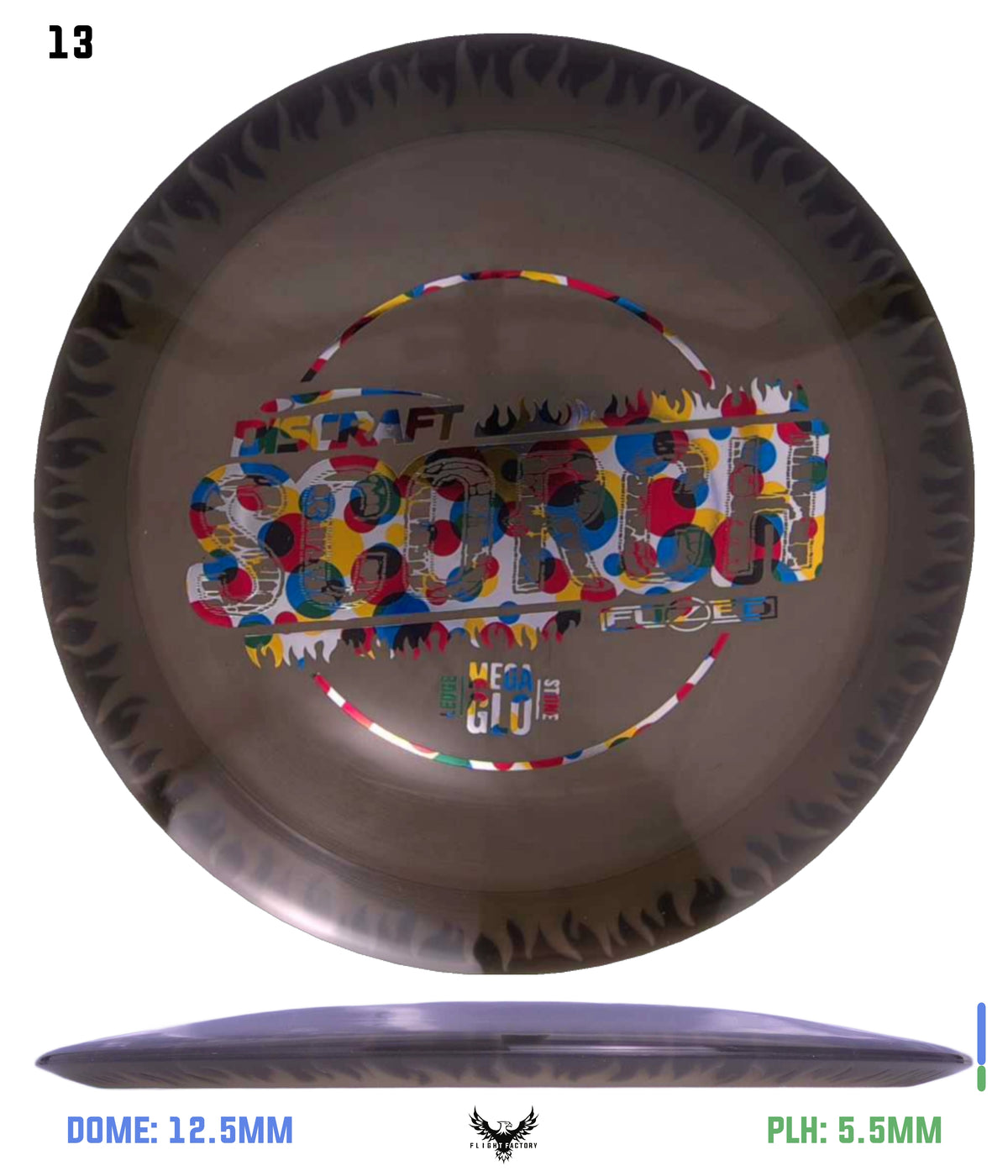Discraft Charity Edition Mega Glo FuZed Scorch - Ledgestone 2025 Finale