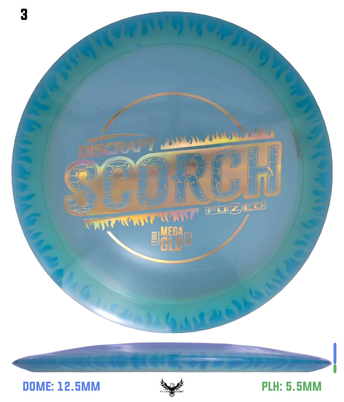 Discraft Charity Edition Mega Glo FuZed Scorch - Ledgestone 2025 Finale