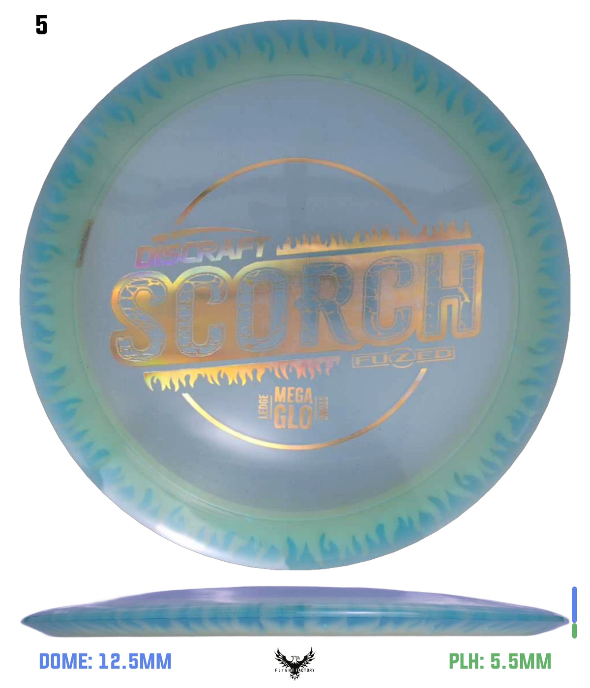 Discraft Charity Edition Mega Glo FuZed Scorch - Ledgestone 2025 Finale