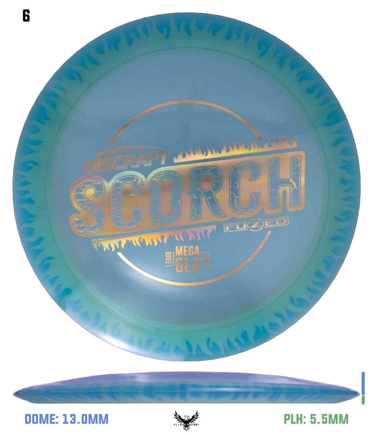Discraft Charity Edition Mega Glo FuZed Scorch - Ledgestone 2025 Finale