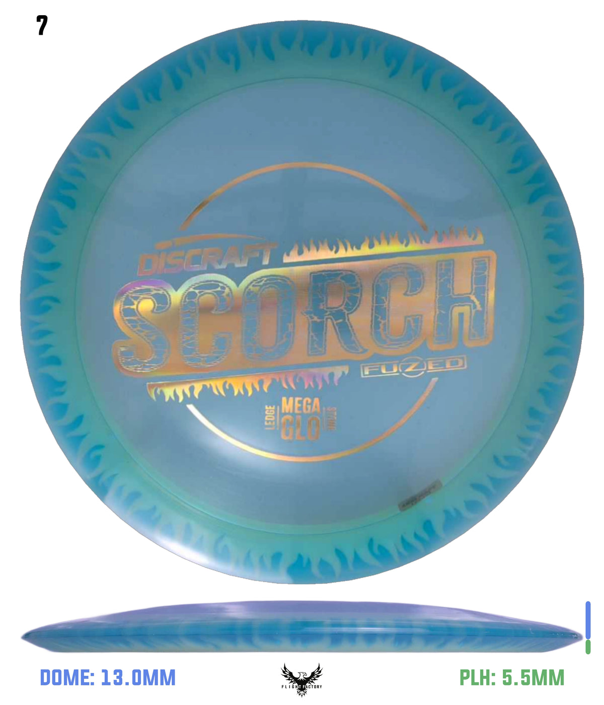 Discraft Charity Edition Mega Glo FuZed Scorch - Ledgestone 2025 Finale