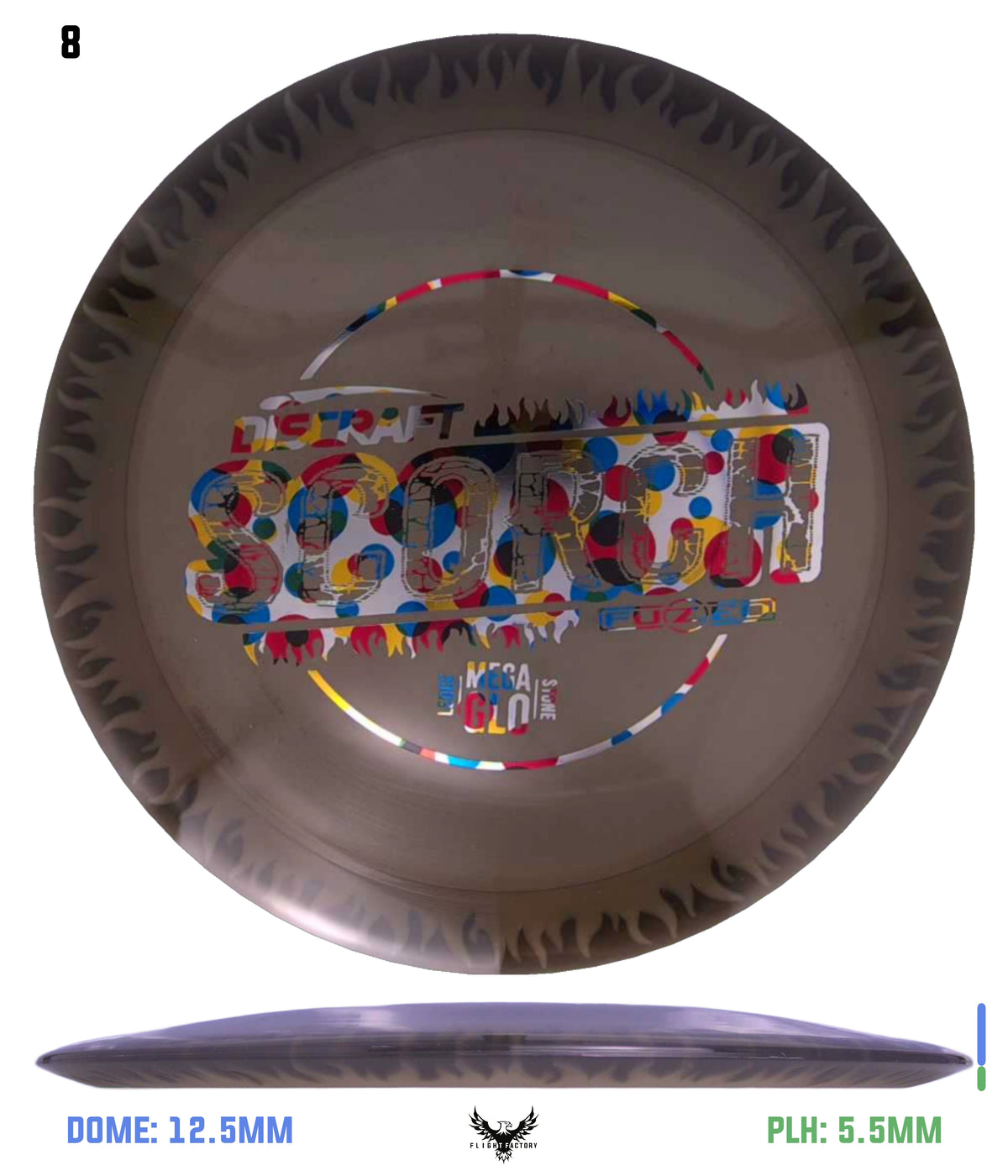 Discraft Charity Edition Mega Glo FuZed Scorch - Ledgestone 2025 Finale