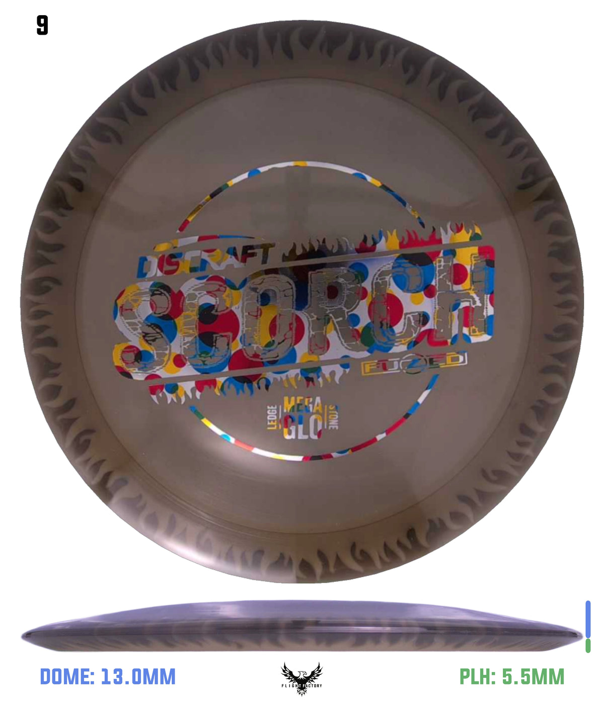 Discraft Charity Edition Mega Glo FuZed Scorch - Ledgestone 2025 Finale