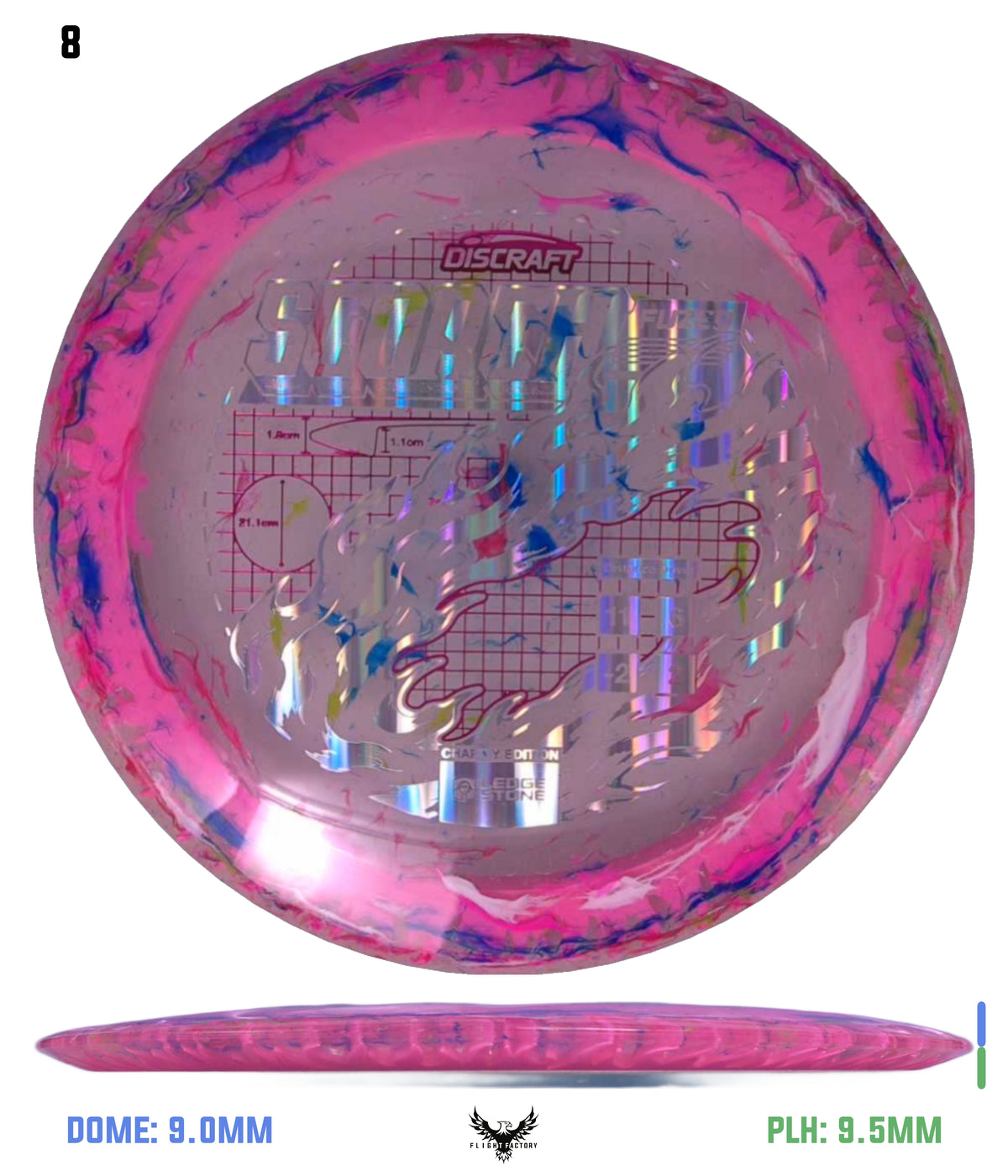 Discraft Ledgestone Charity Jawbreaker Z Flx Scorch w/ Solid ESP Rim (2026)