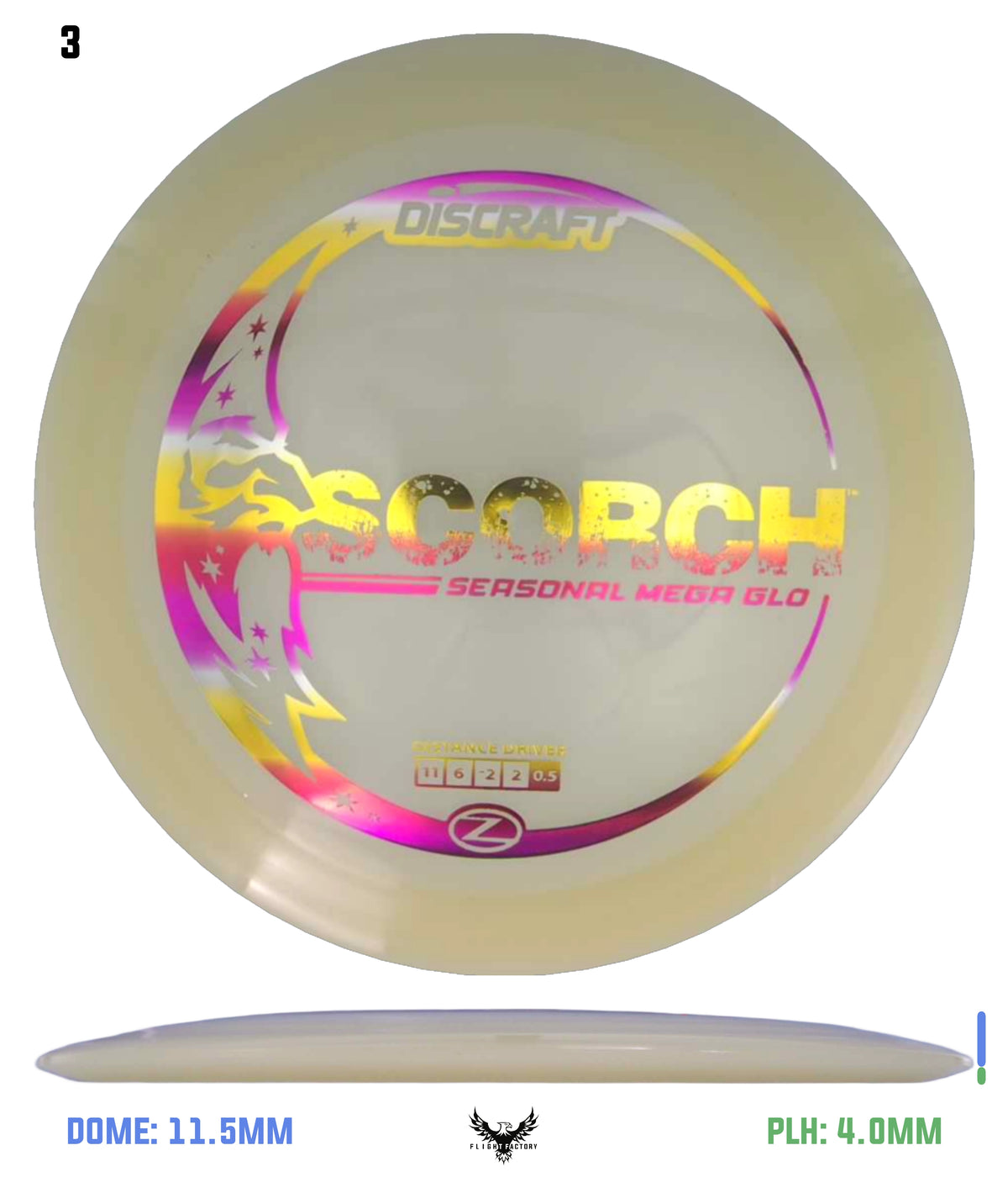Discraft Seasonal Mega Glo Z Scorch