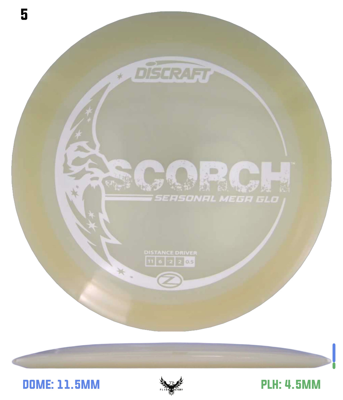 Discraft Seasonal Mega Glo Z Scorch
