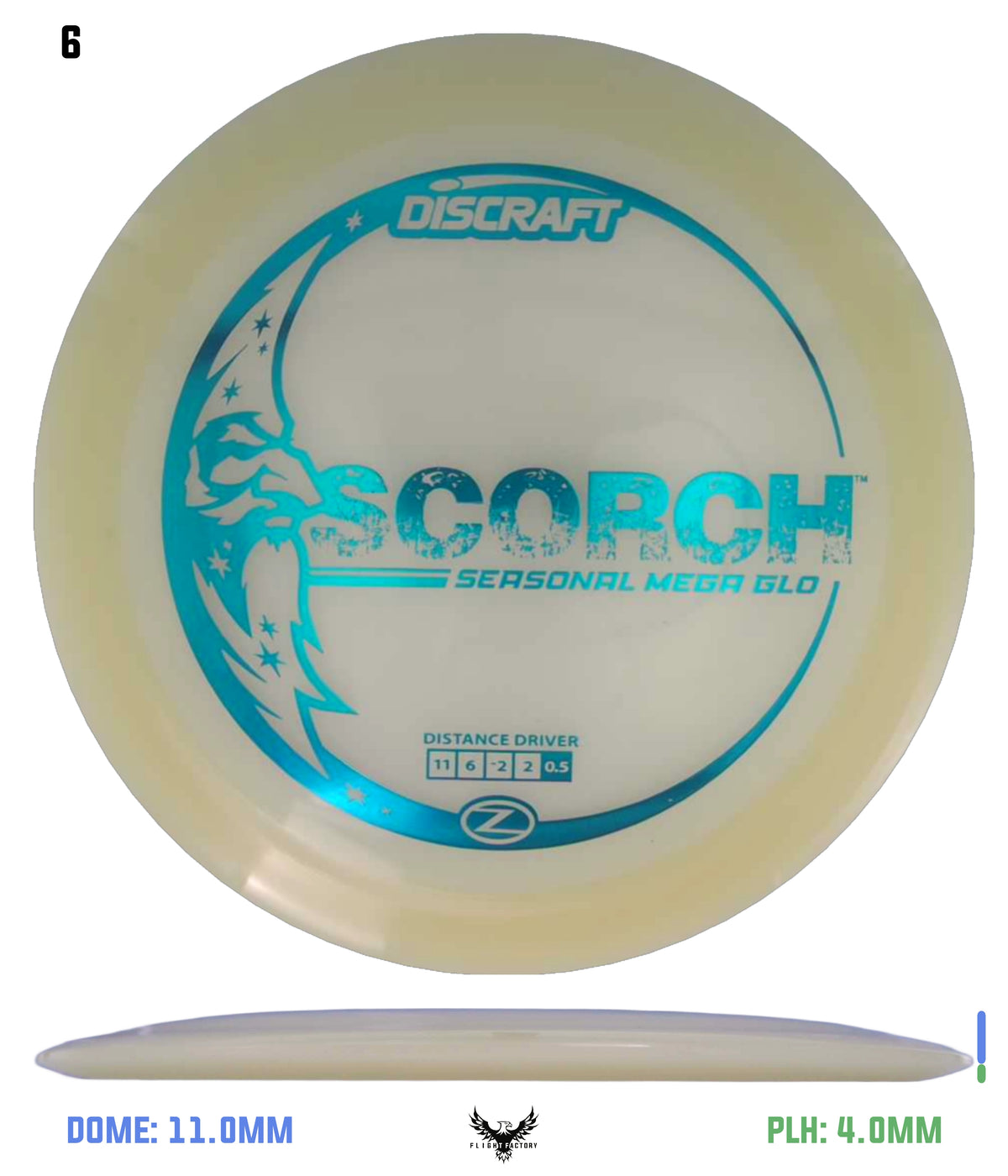 Discraft Seasonal Mega Glo Z Scorch