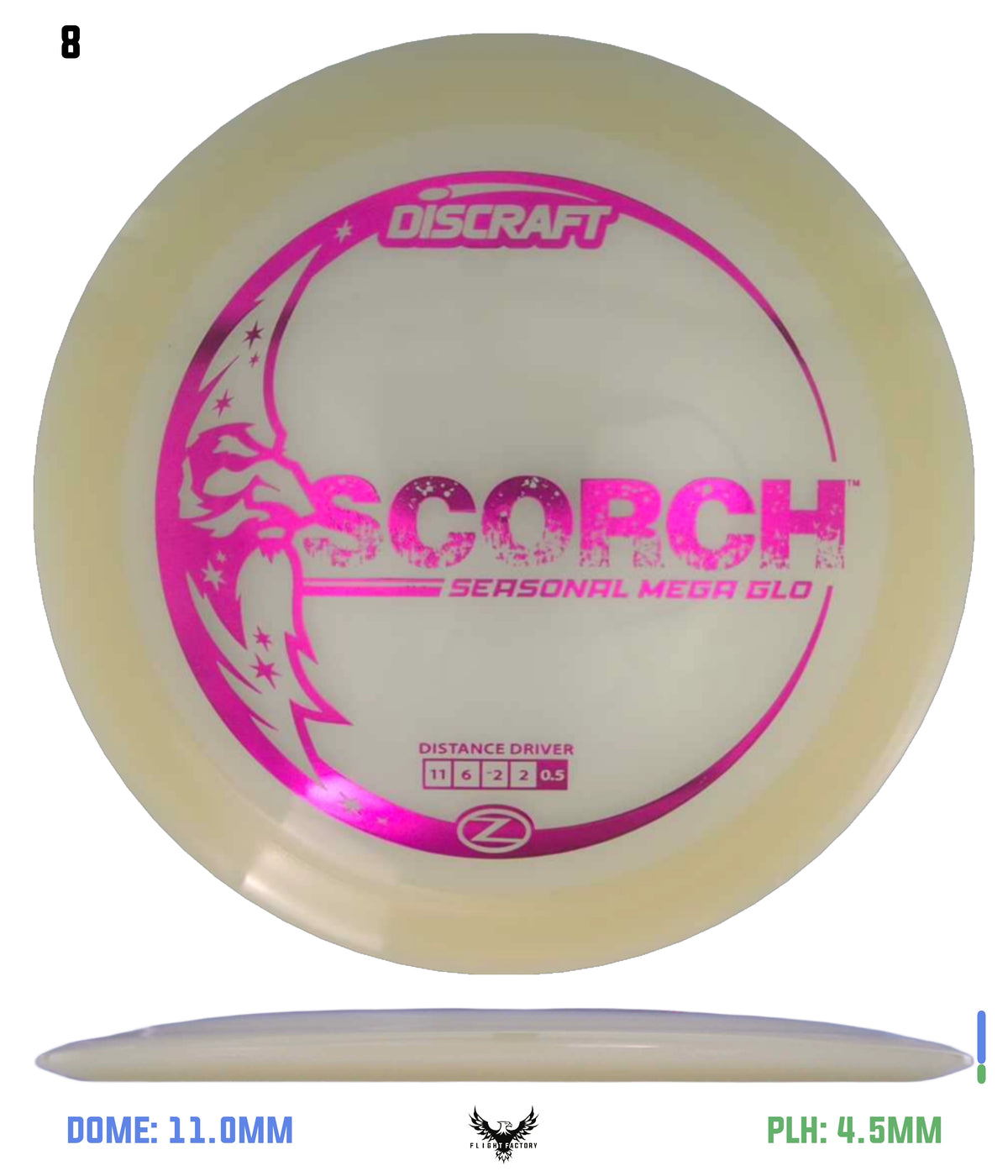 Discraft Seasonal Mega Glo Z Scorch