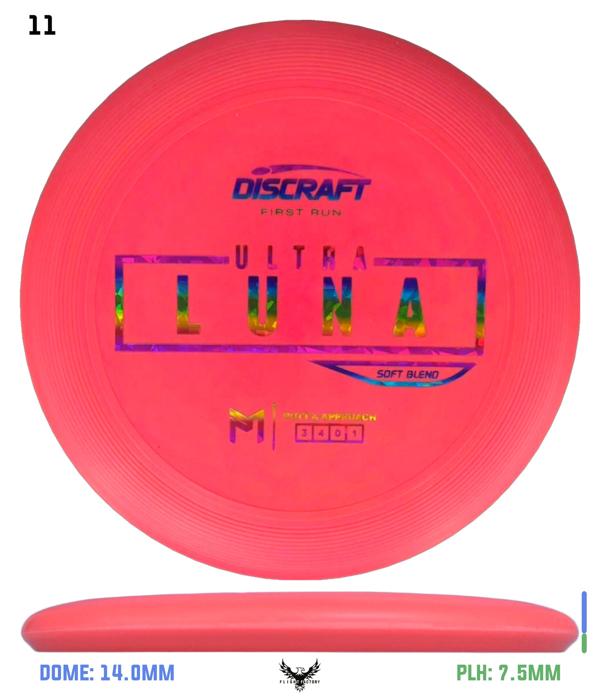 Discraft Paul McBeth First Run UltraLuna - Soft Putter Blend