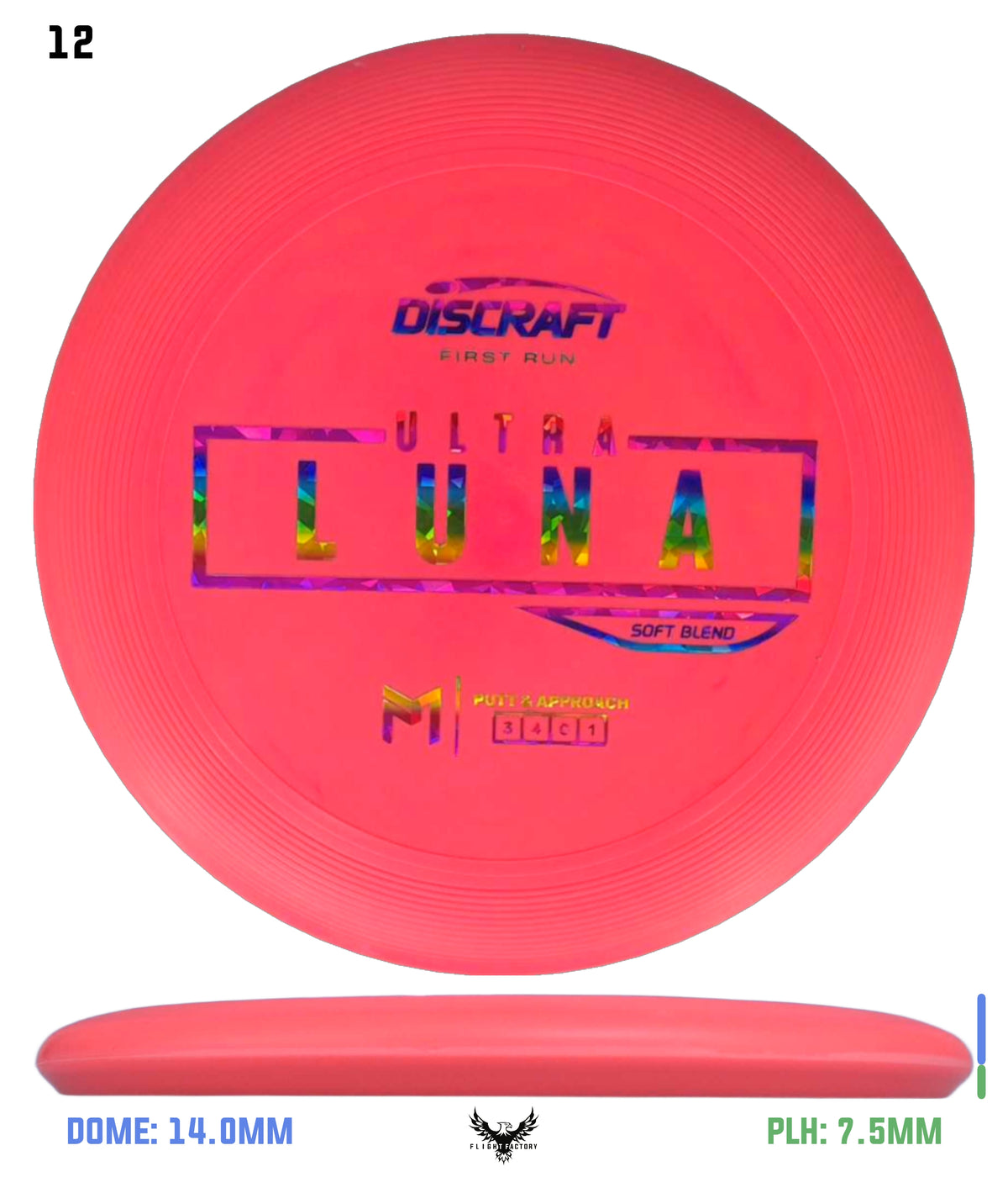 Discraft Paul McBeth First Run UltraLuna - Soft Putter Blend