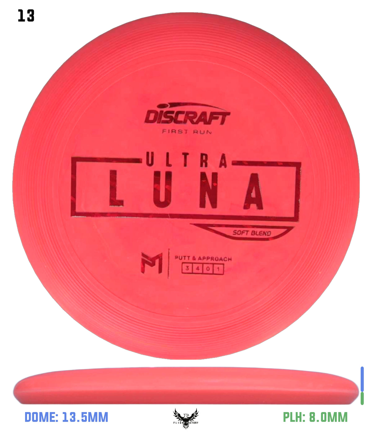 Discraft Paul McBeth First Run UltraLuna - Soft Putter Blend