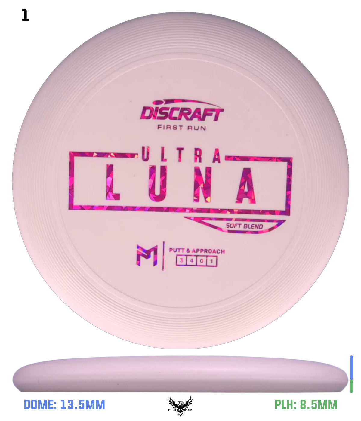 Discraft Paul McBeth First Run UltraLuna - Soft Putter Blend