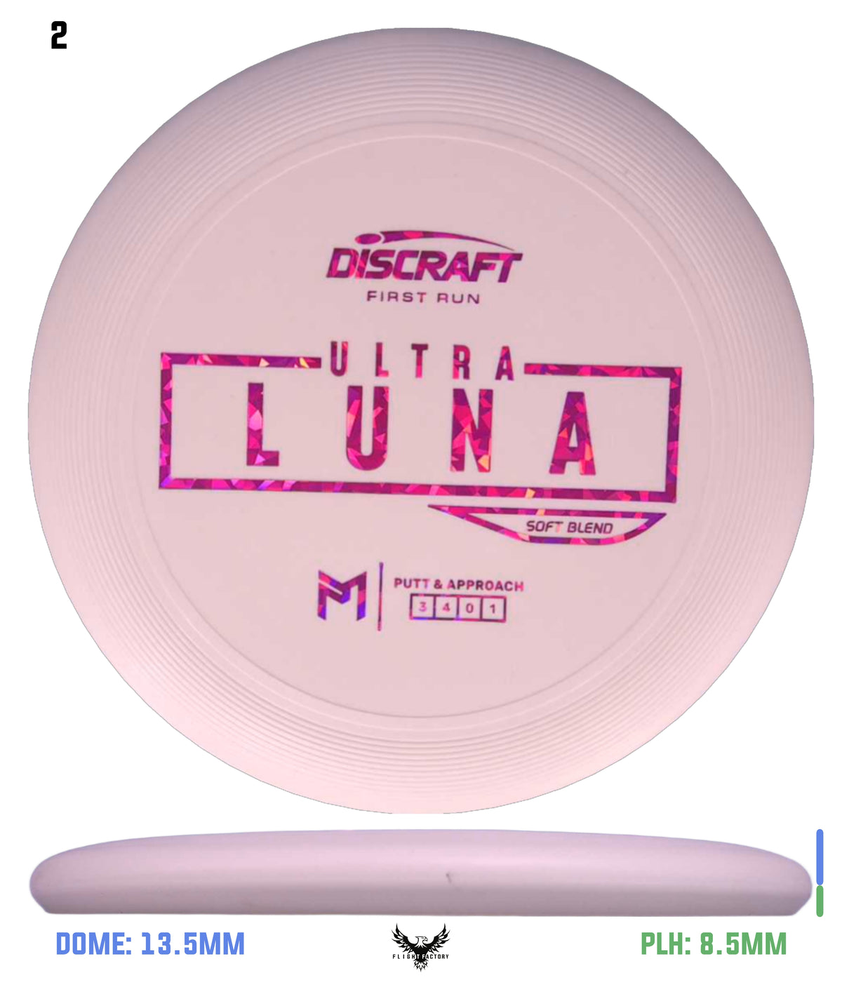 Discraft Paul McBeth First Run UltraLuna - Soft Putter Blend
