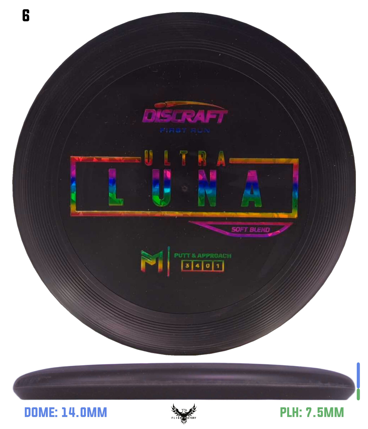 Discraft Paul McBeth First Run UltraLuna - Soft Putter Blend