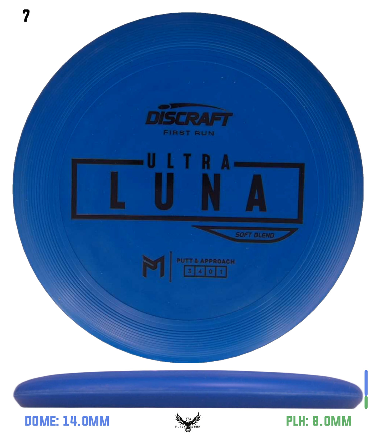 Discraft Paul McBeth First Run UltraLuna - Soft Putter Blend
