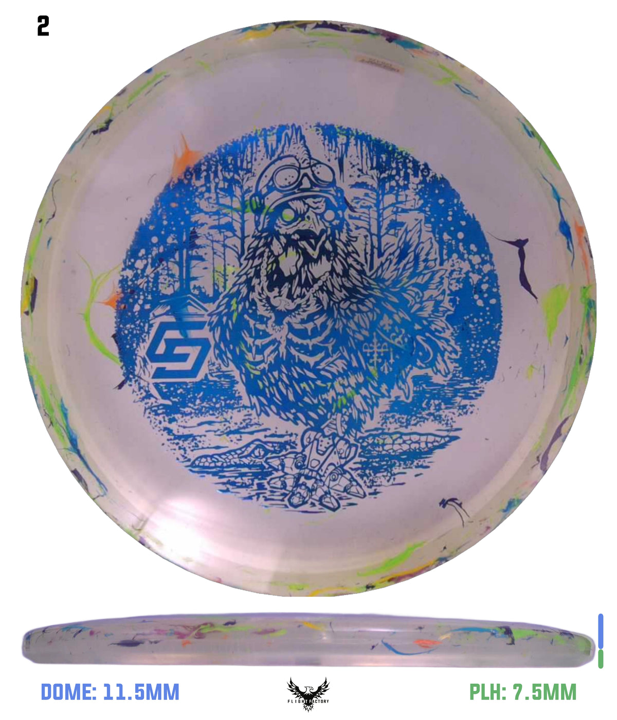 Discraft Jawbreaker Z FLX Sol - Chris Dickerson Voodoo Chicken