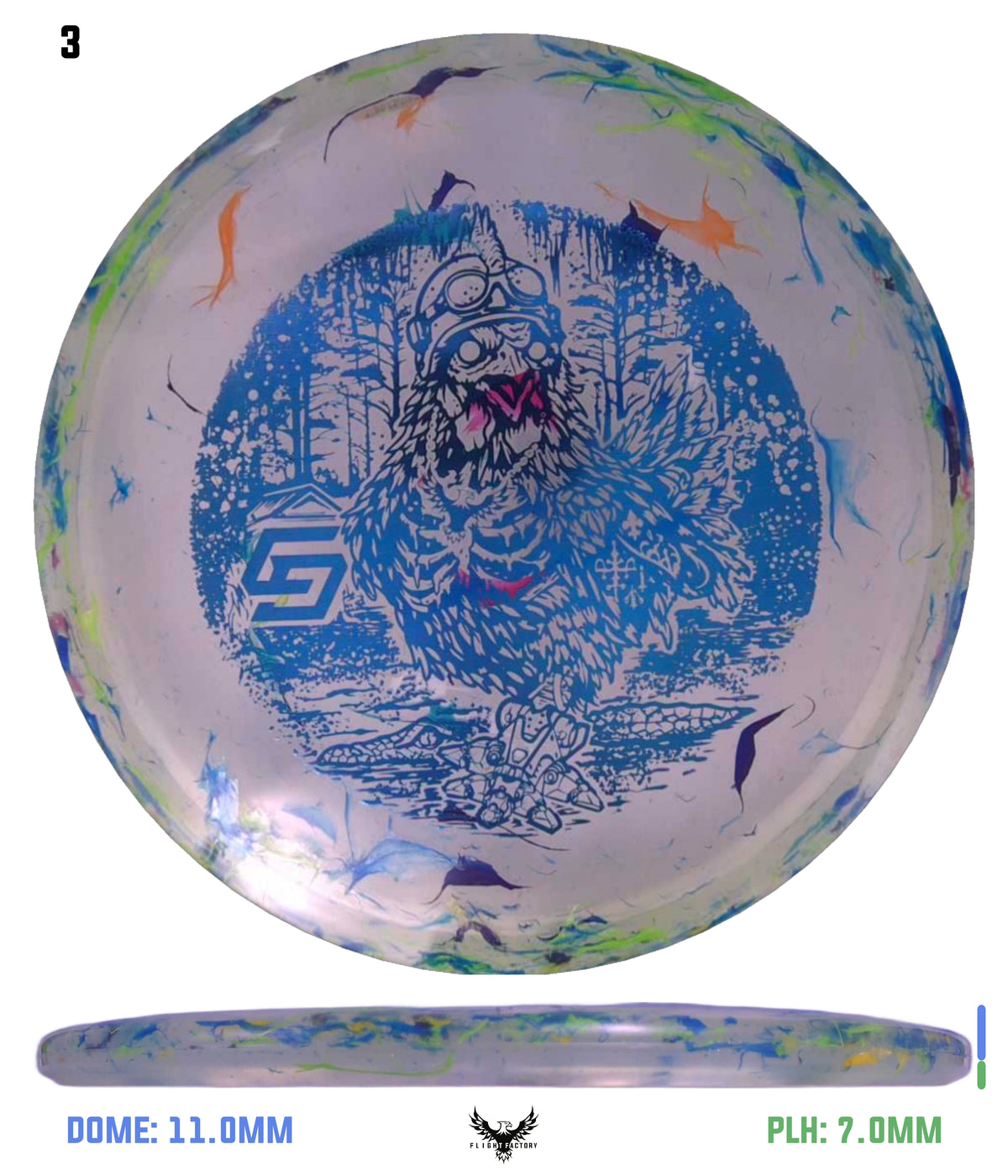 Discraft Jawbreaker Z FLX Sol - Chris Dickerson Voodoo Chicken