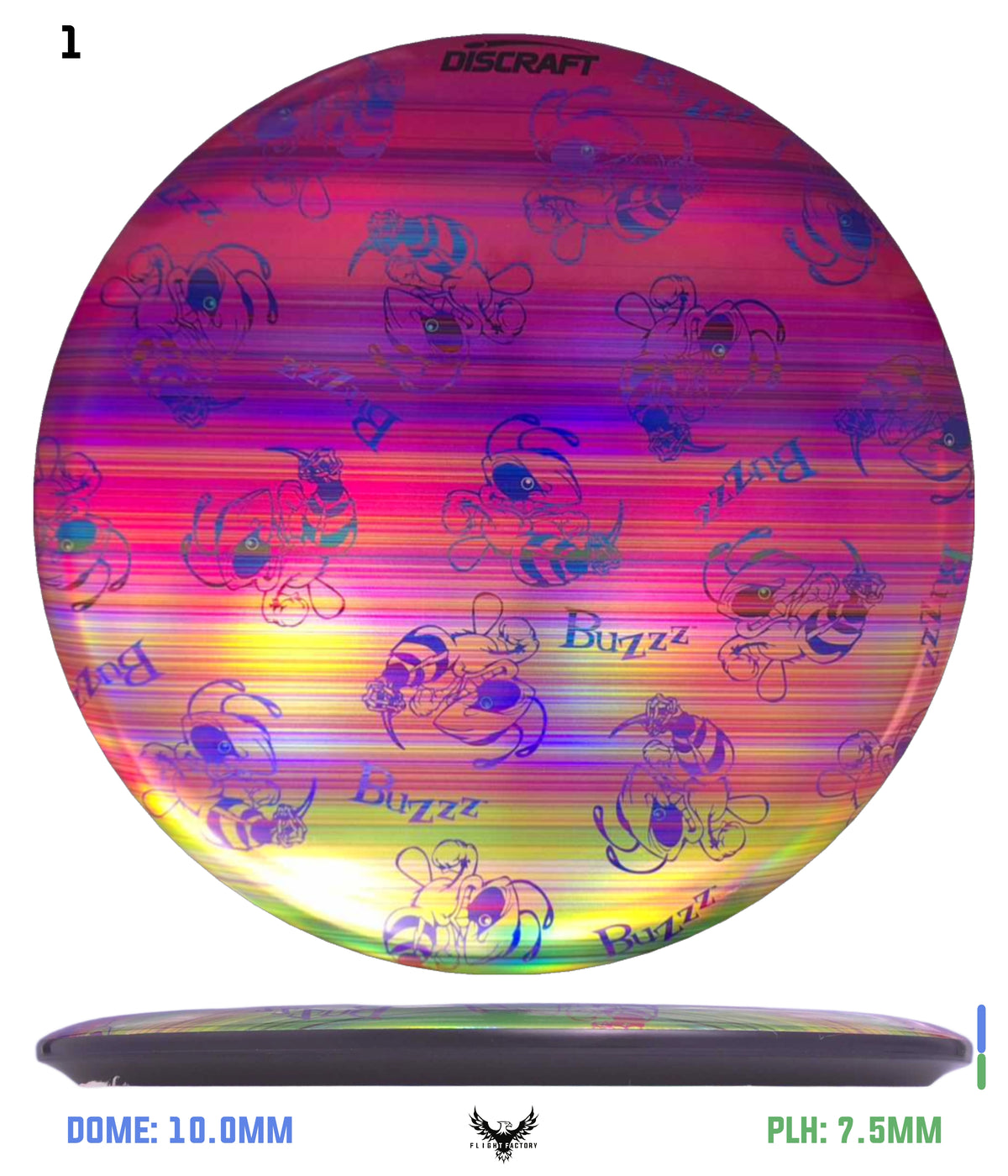 Discraft ESP Full Foil Supercolor Buzzz - Buzzz Swarm