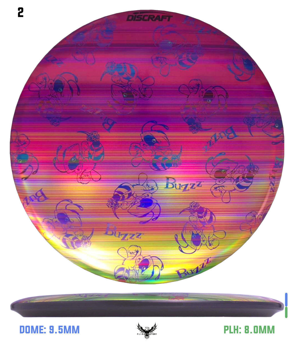 Discraft ESP Full Foil Supercolor Buzzz - Buzzz Swarm