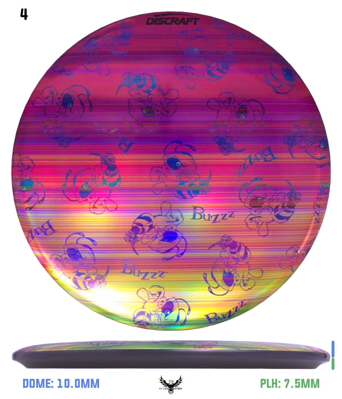 Discraft ESP Full Foil Supercolor Buzzz - Buzzz Swarm