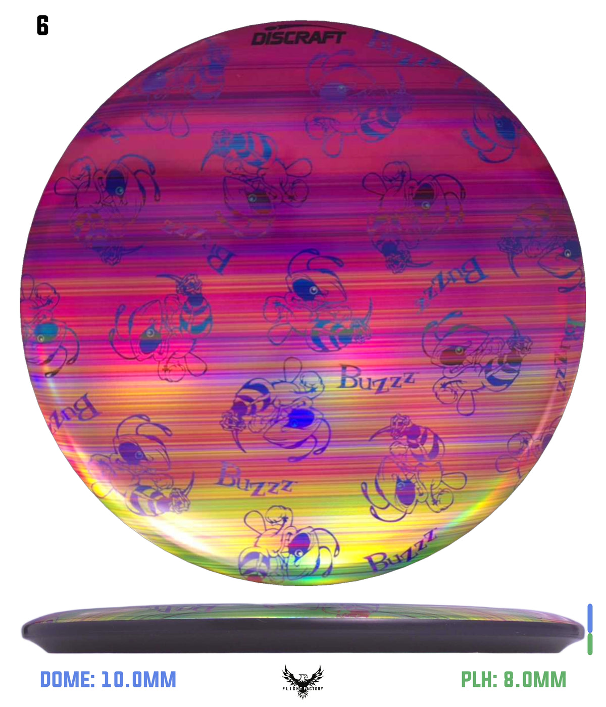 Discraft ESP Full Foil Supercolor Buzzz - Buzzz Swarm