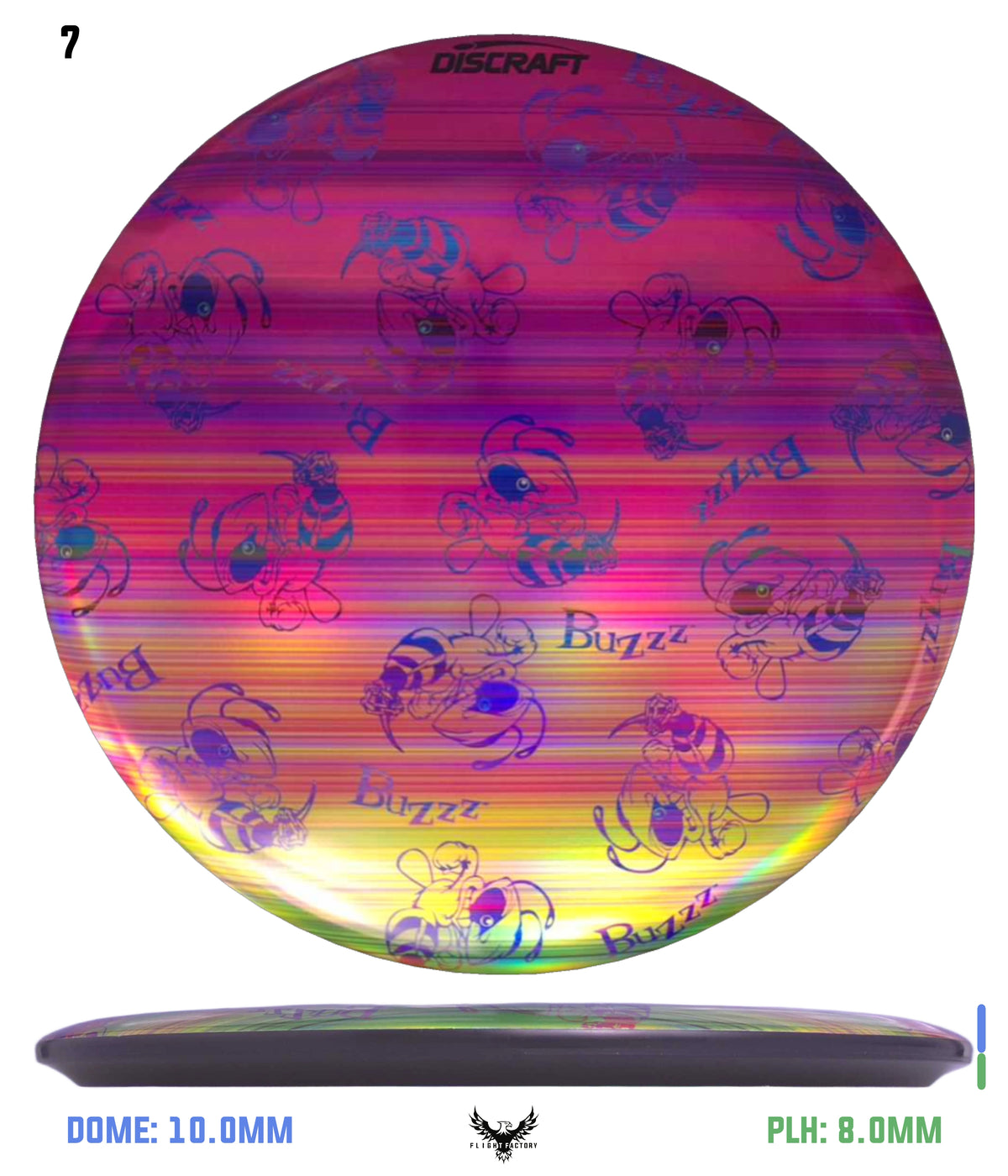 Discraft ESP Full Foil Supercolor Buzzz - Buzzz Swarm