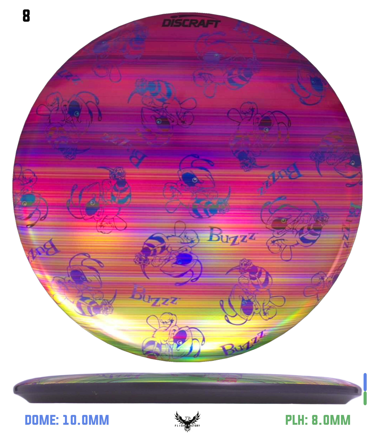 Discraft ESP Full Foil Supercolor Buzzz - Buzzz Swarm