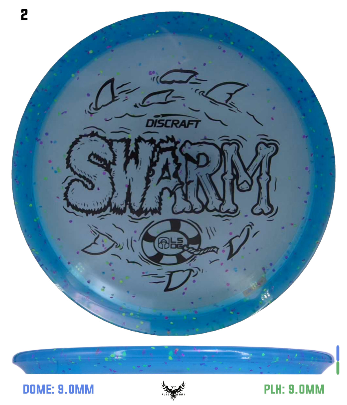 Discraft CryZtal FLX Confetti Swarm - Ledgestone 2026 Wave 3