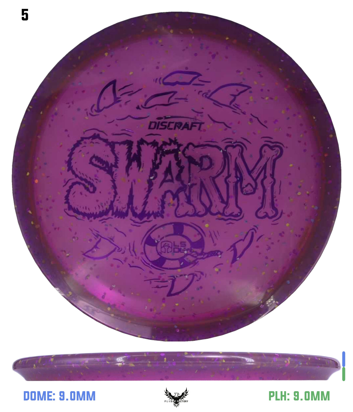Discraft CryZtal FLX Confetti Swarm - Ledgestone 2026 Wave 3