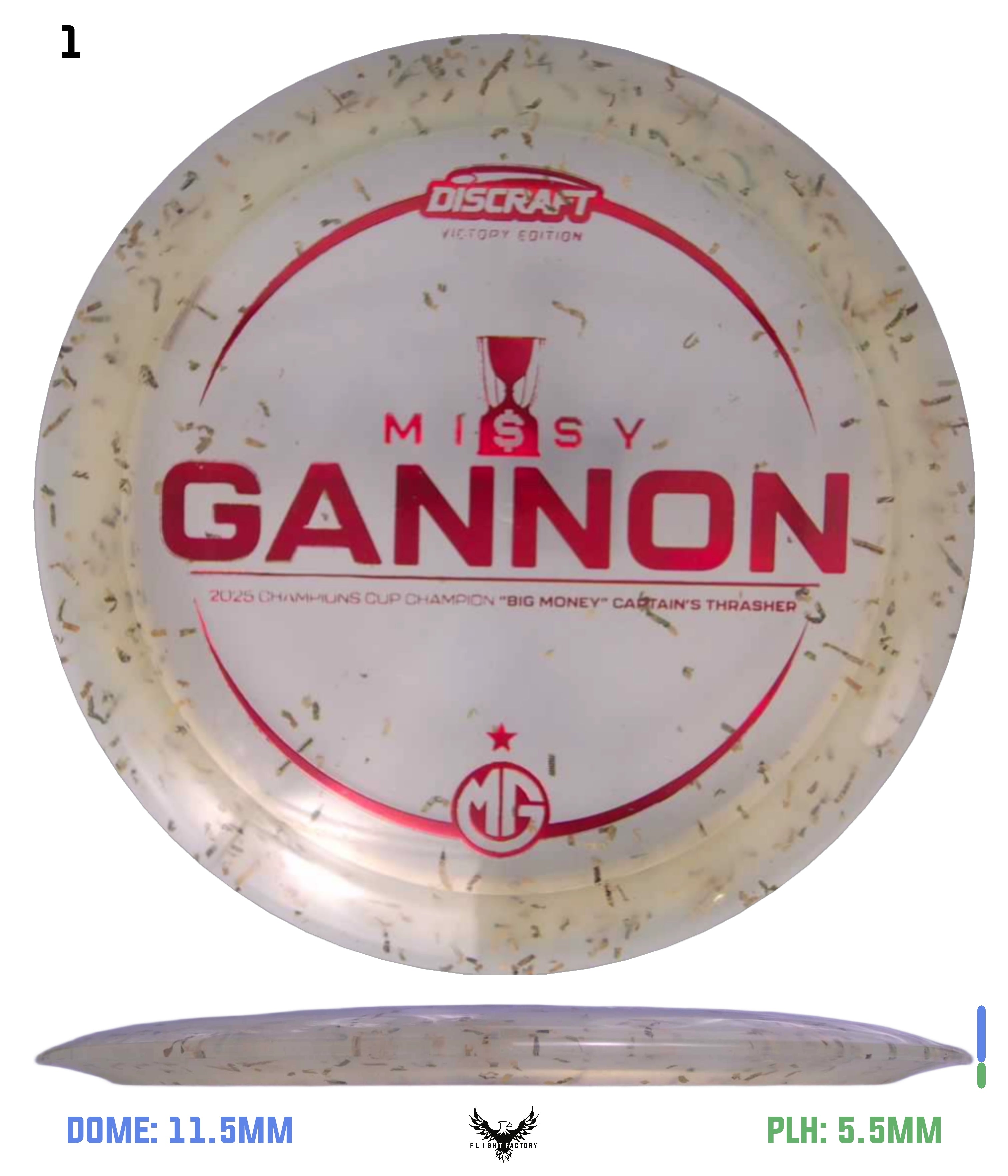 Discraft Missy Gannon Z Money Confetti Captain's Thrasher - Flight