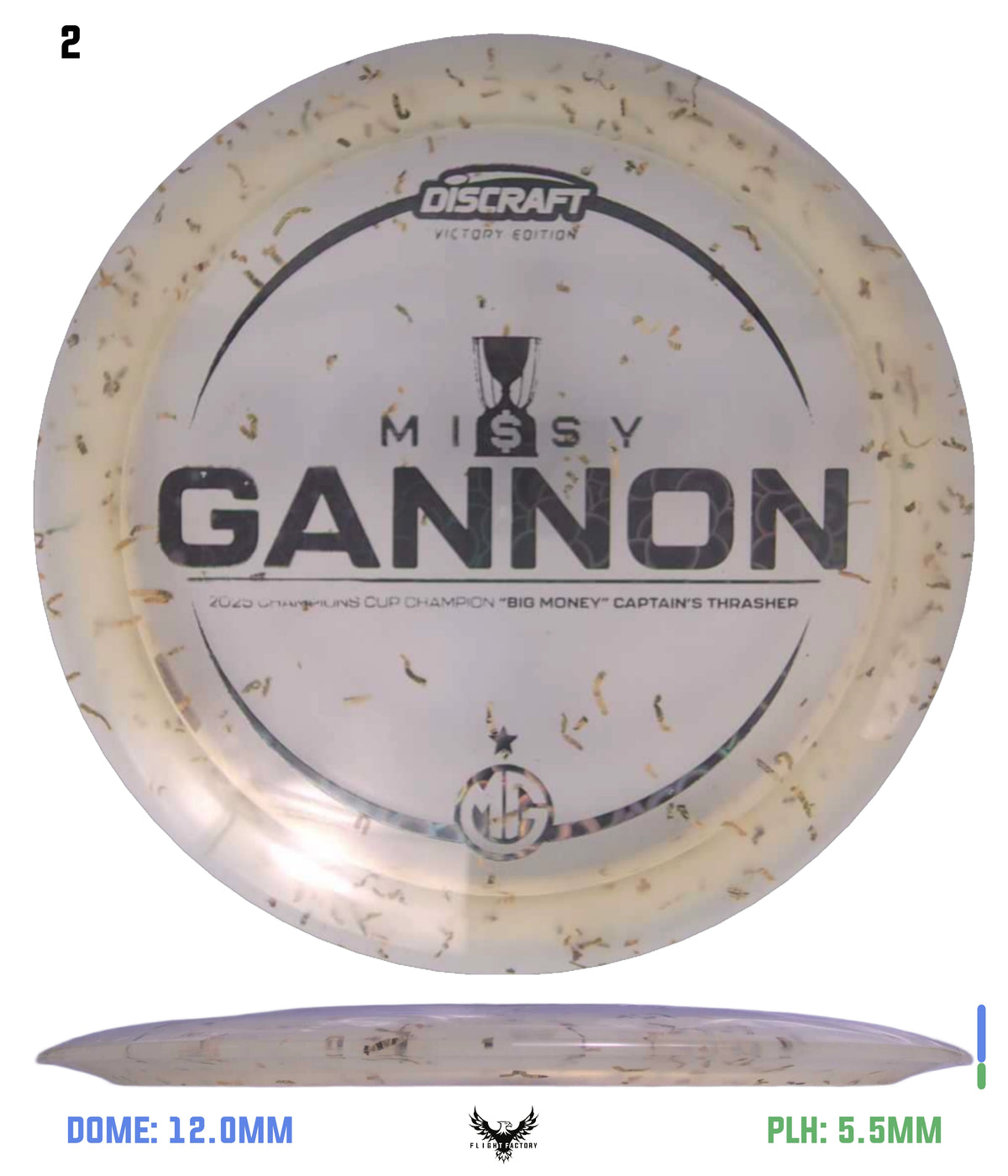 Discraft Missy Gannon Z Money Confetti Captain&#39;s Thrasher