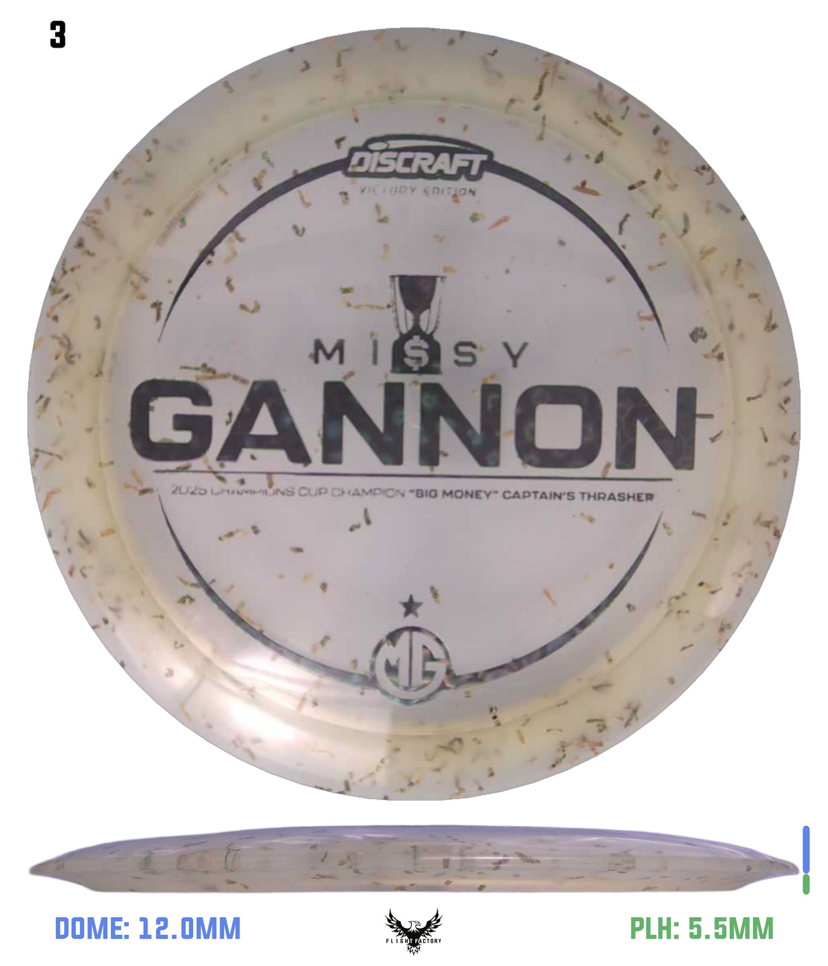 Discraft Missy Gannon Z Money Confetti Captain&#39;s Thrasher