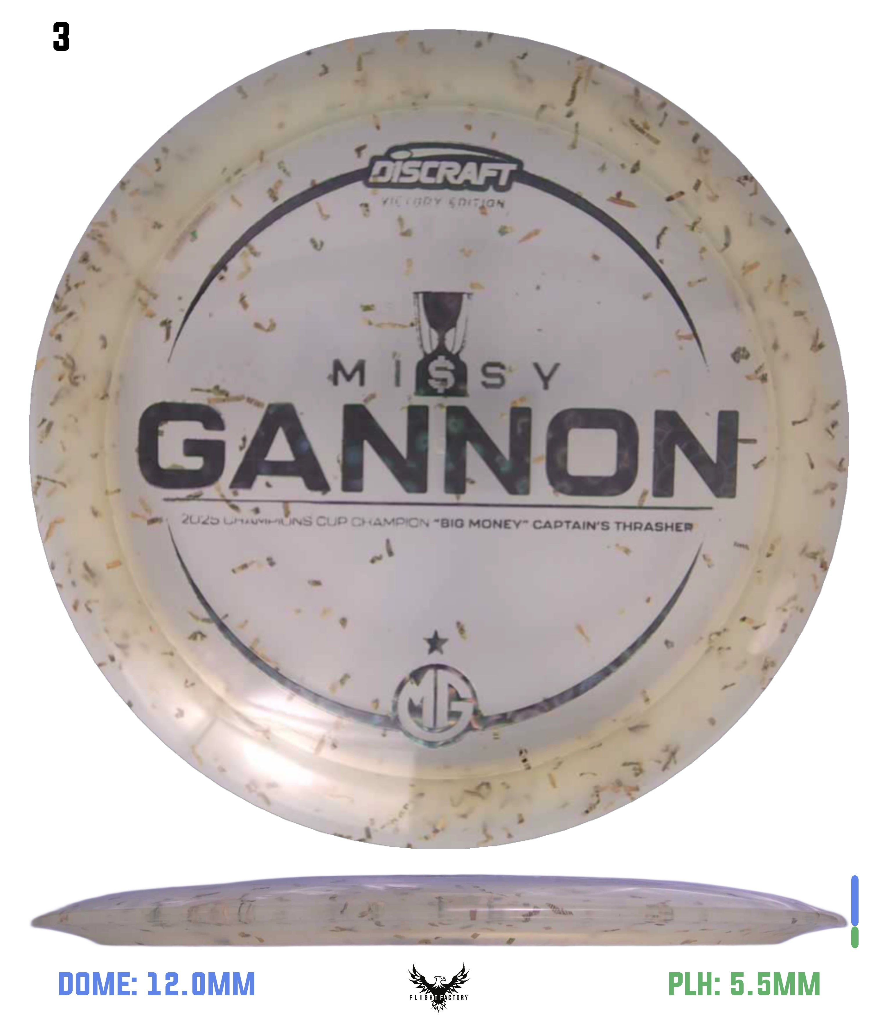 Discraft Missy Gannon Z Money Confetti Captain's Thrasher - Flight